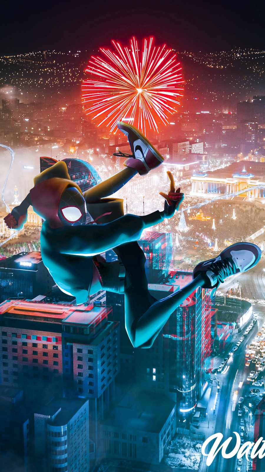 Miles Morales New Year IPhone Wallpaper Wallpaper, iPhone Wallpaper