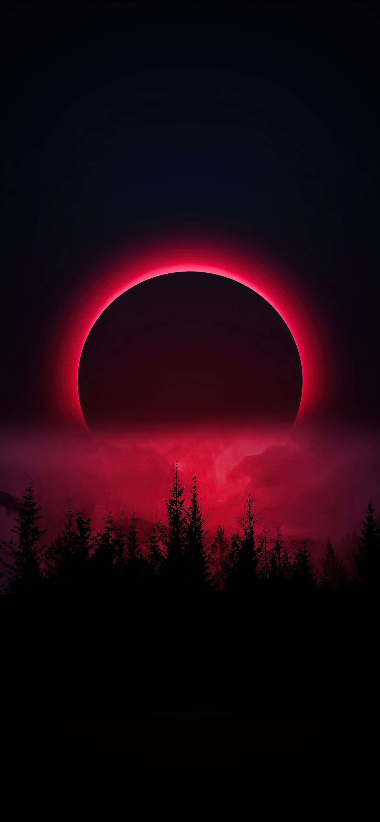 Best Red moon iPhone HD Wallpaper