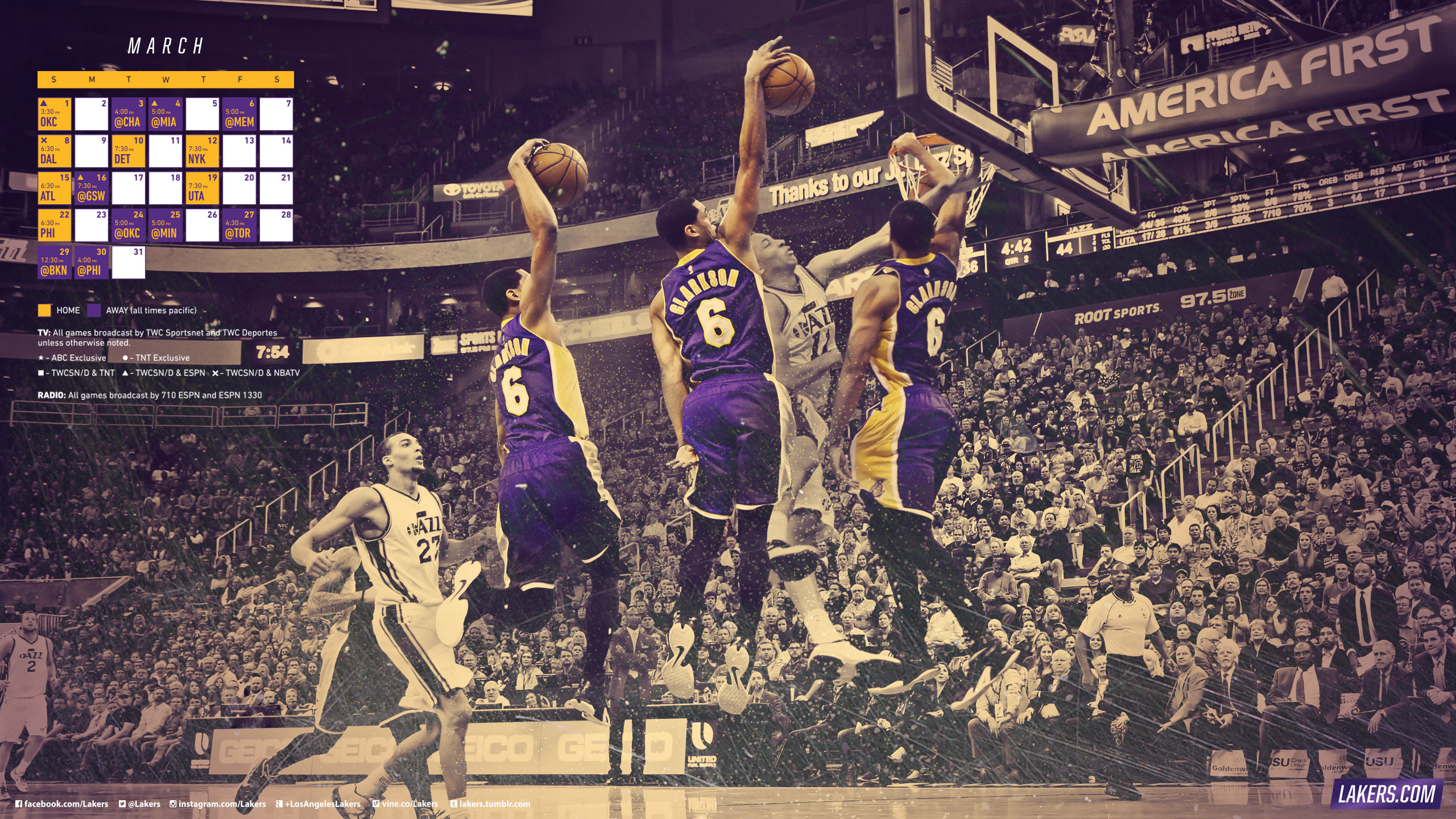 La Lakers Background