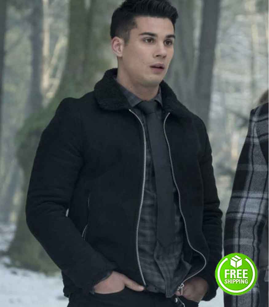 Riverdale S03 Fangs Fogarty Black Jacket. Drew Ray Tanner Jacket