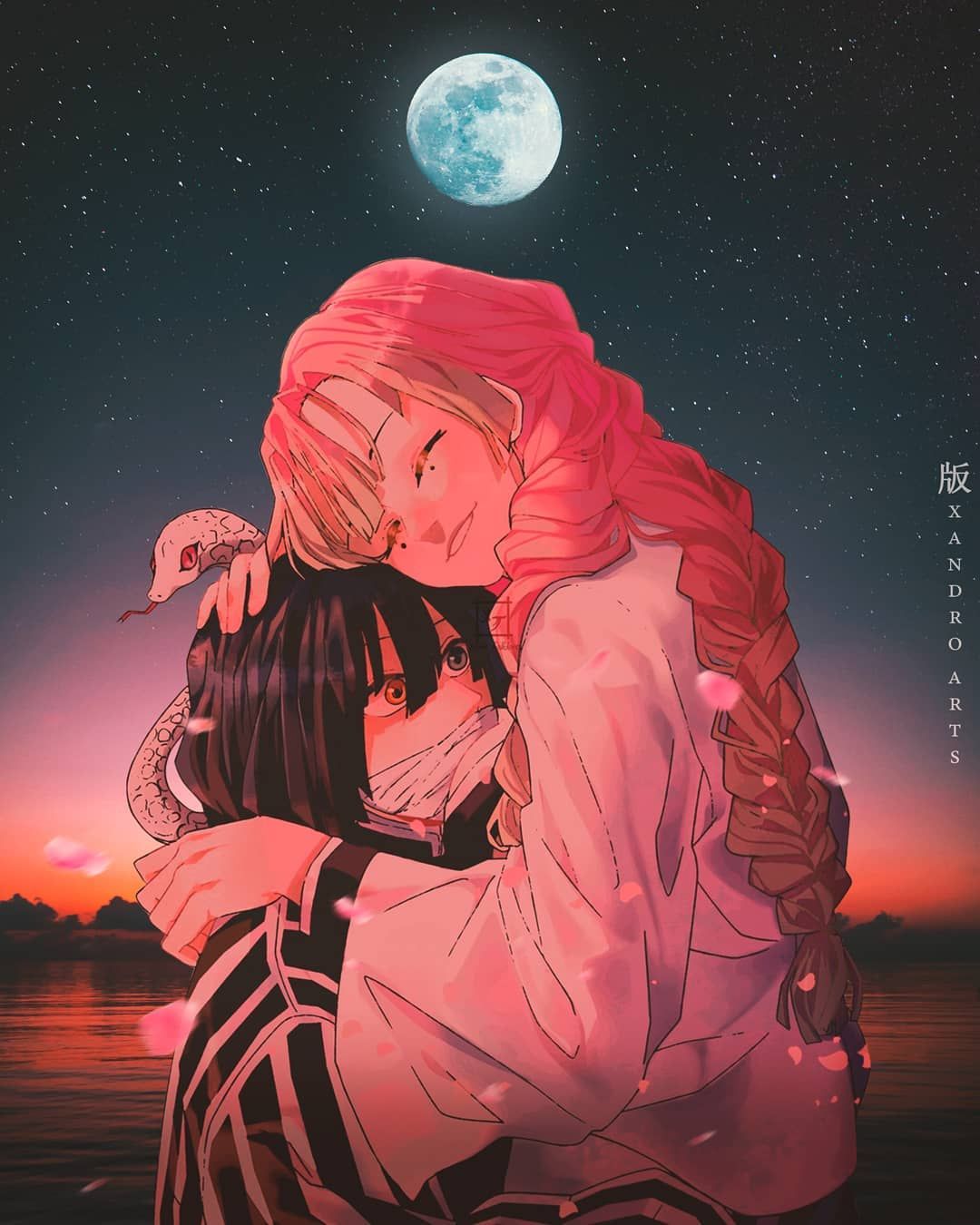 Ｘａｎｄｒｏ Ａｒｔｓ 版's Instagram photo: “Obanai iguro x Mitsuri kanroji ♥️ -⠀⠀⠀⠀⠀⠀⠀⠀⠀⠀⠀⠀⠀ - -Follow for anime cont. Anime, Quỷ, Ảnh tường cho điện thoại