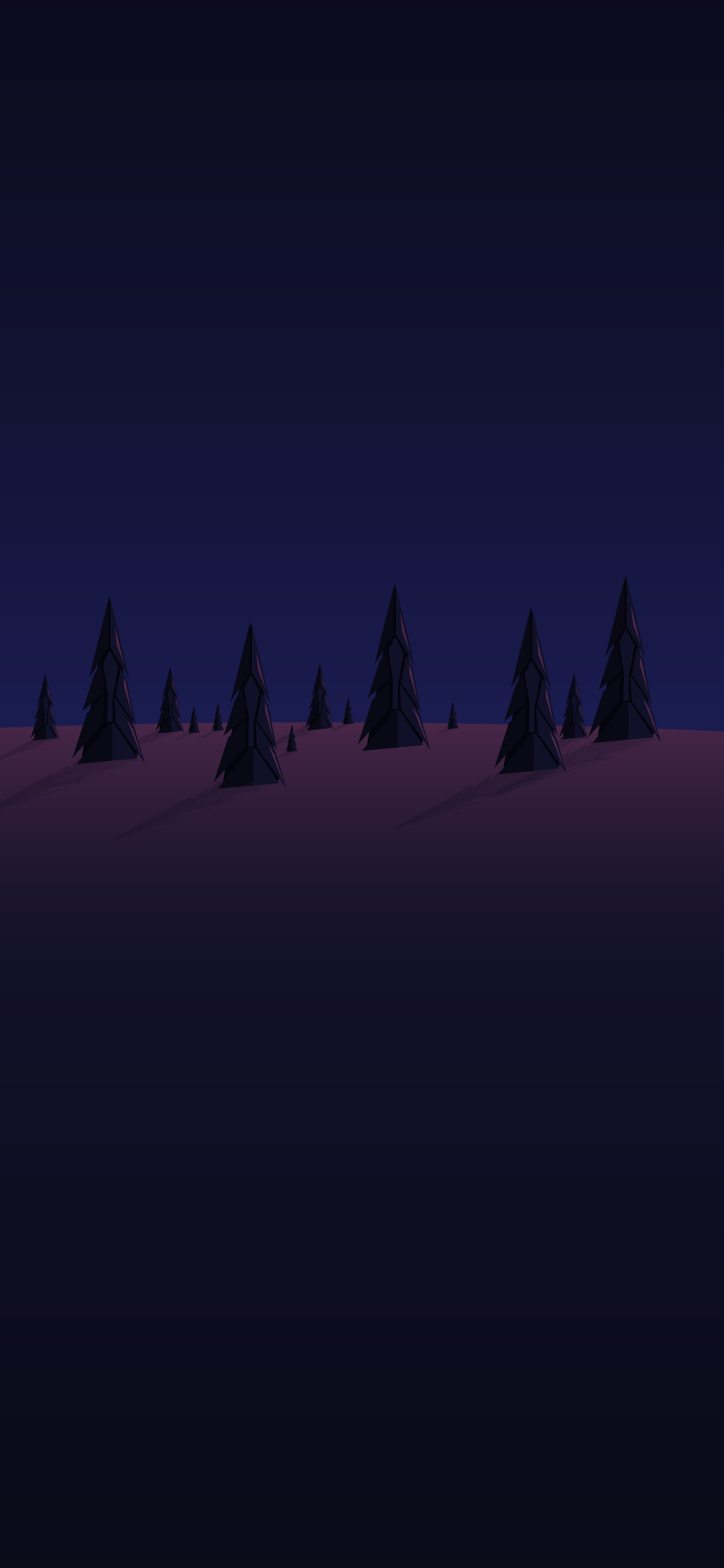 Minimal forest night