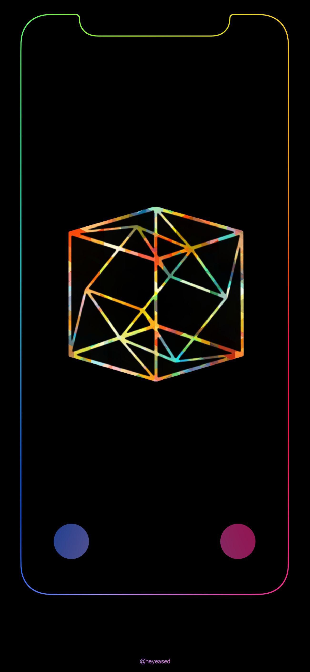 Tesseract iPhone X wallpaper