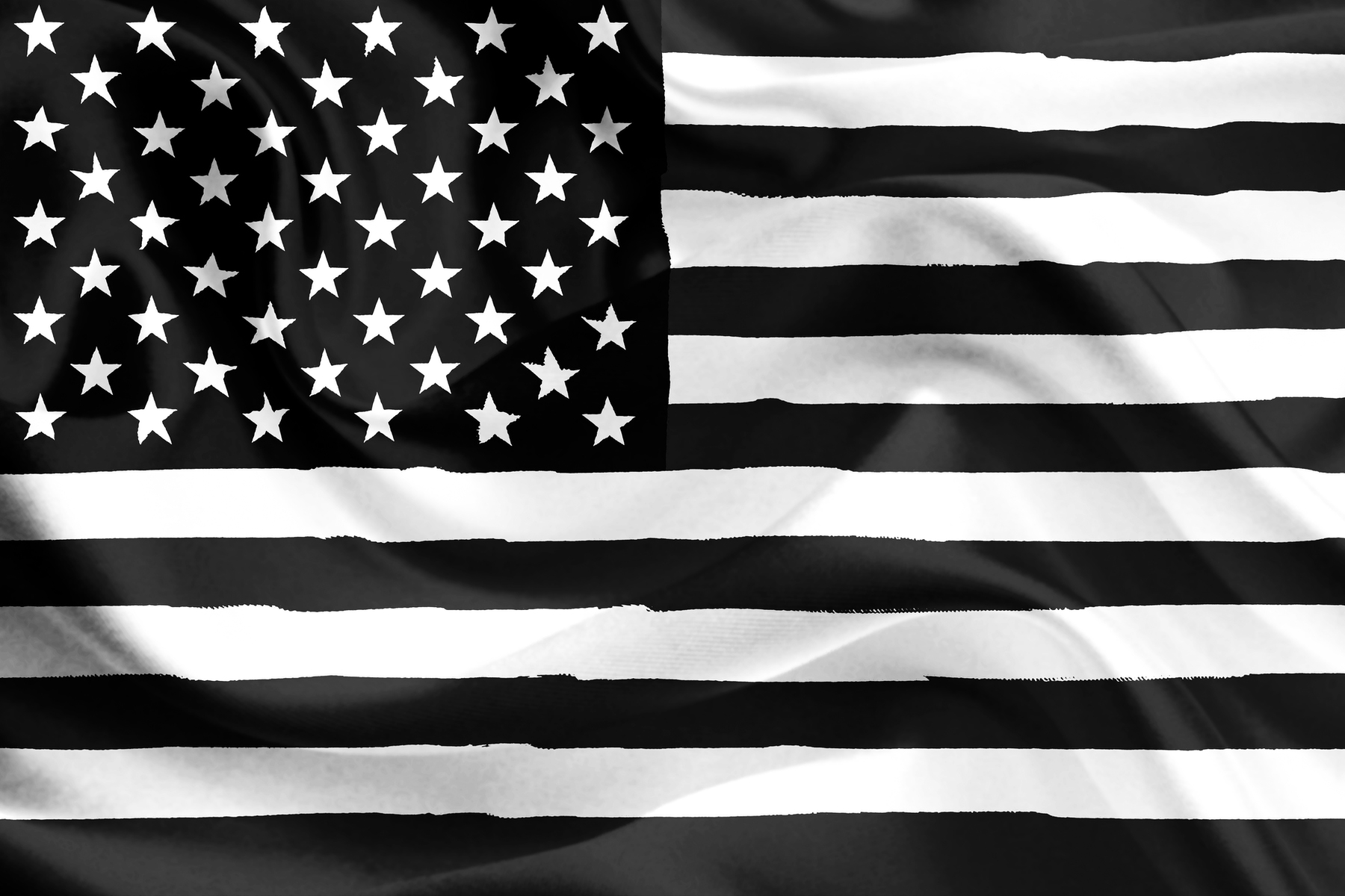 Buy Black And White American Flag wallpaper