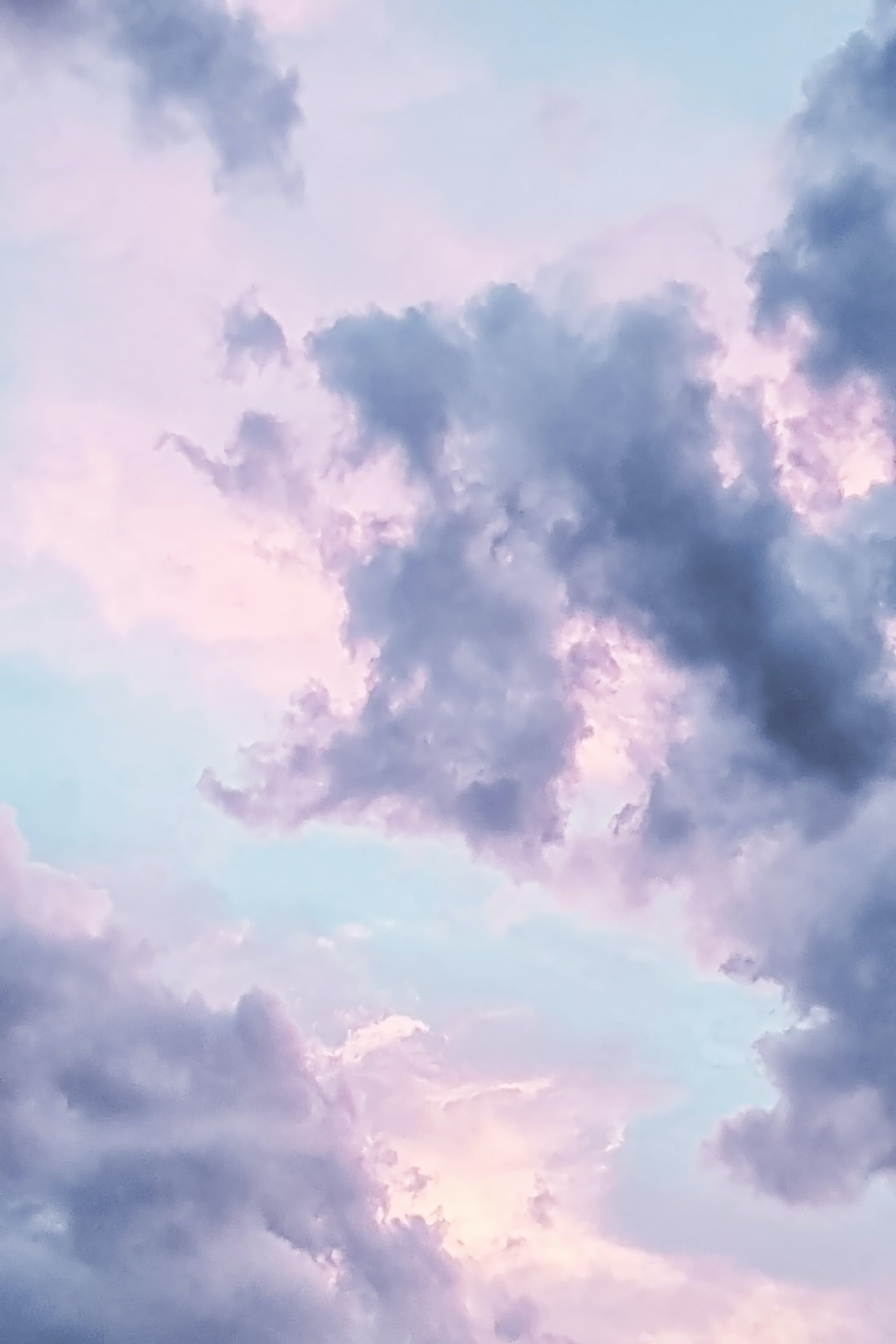 Pastel Sky iPhone Wallpaper. Cloud artwork, Aesthetic background, Pastel sky