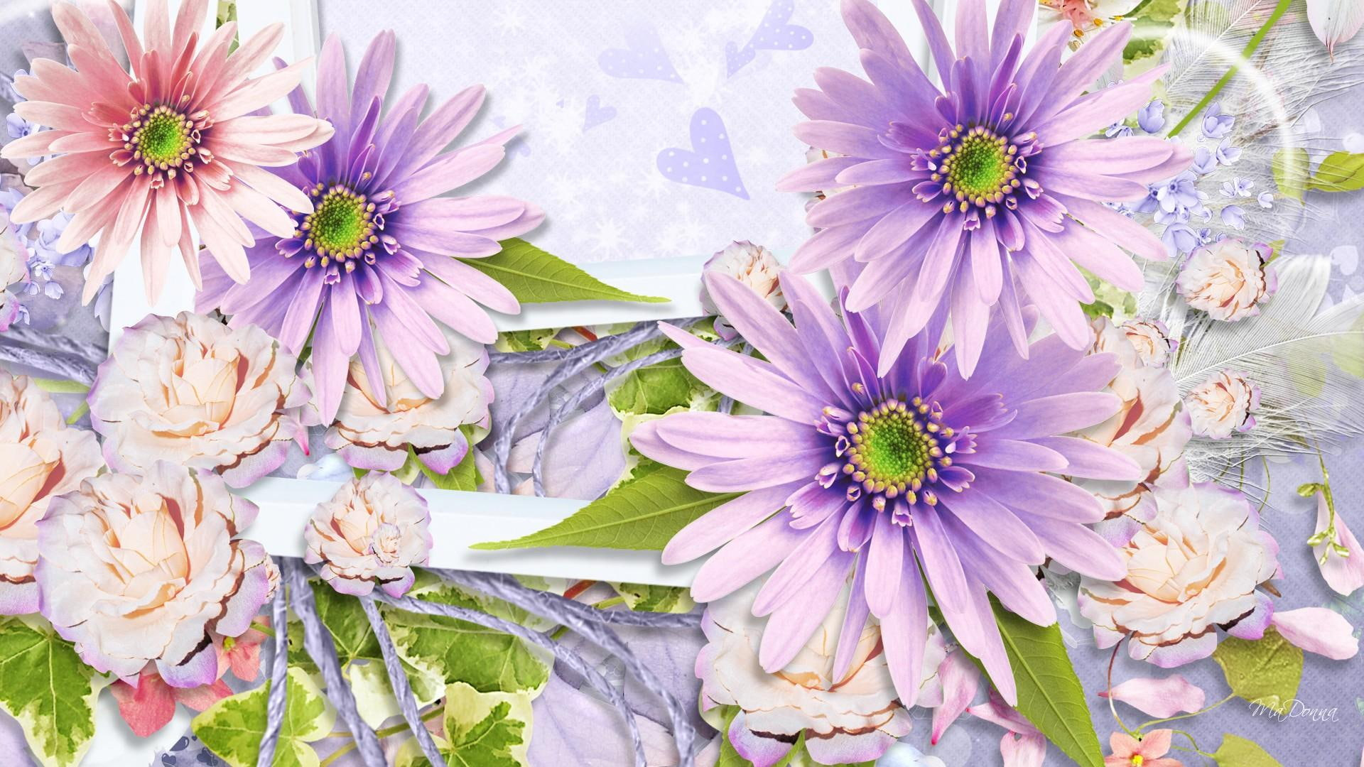 Spring Pastel Flowers Desktop Wallpapers - Wallpaper Cave