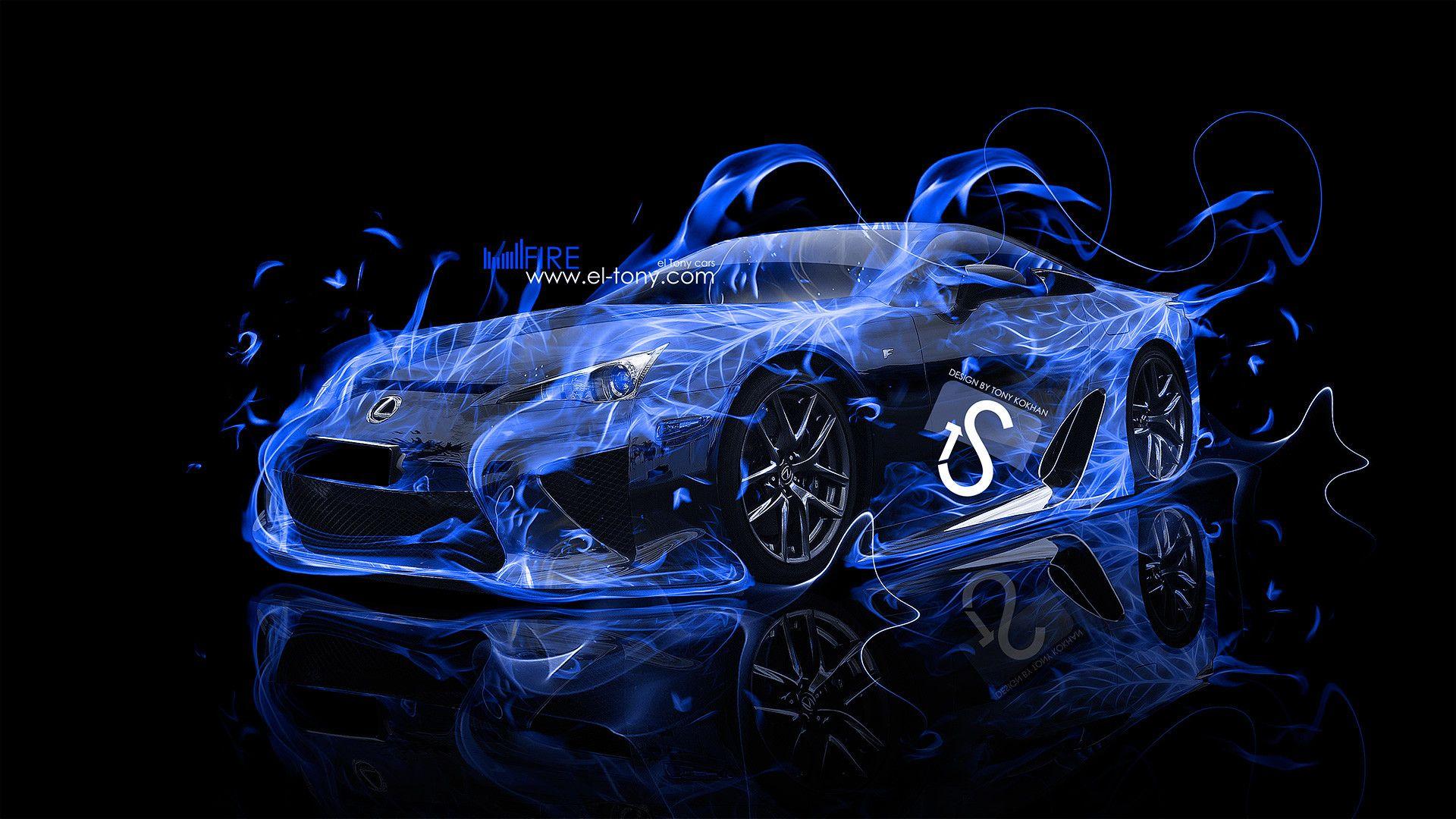Car with Flames Wallpaper Free Car with Flames Background