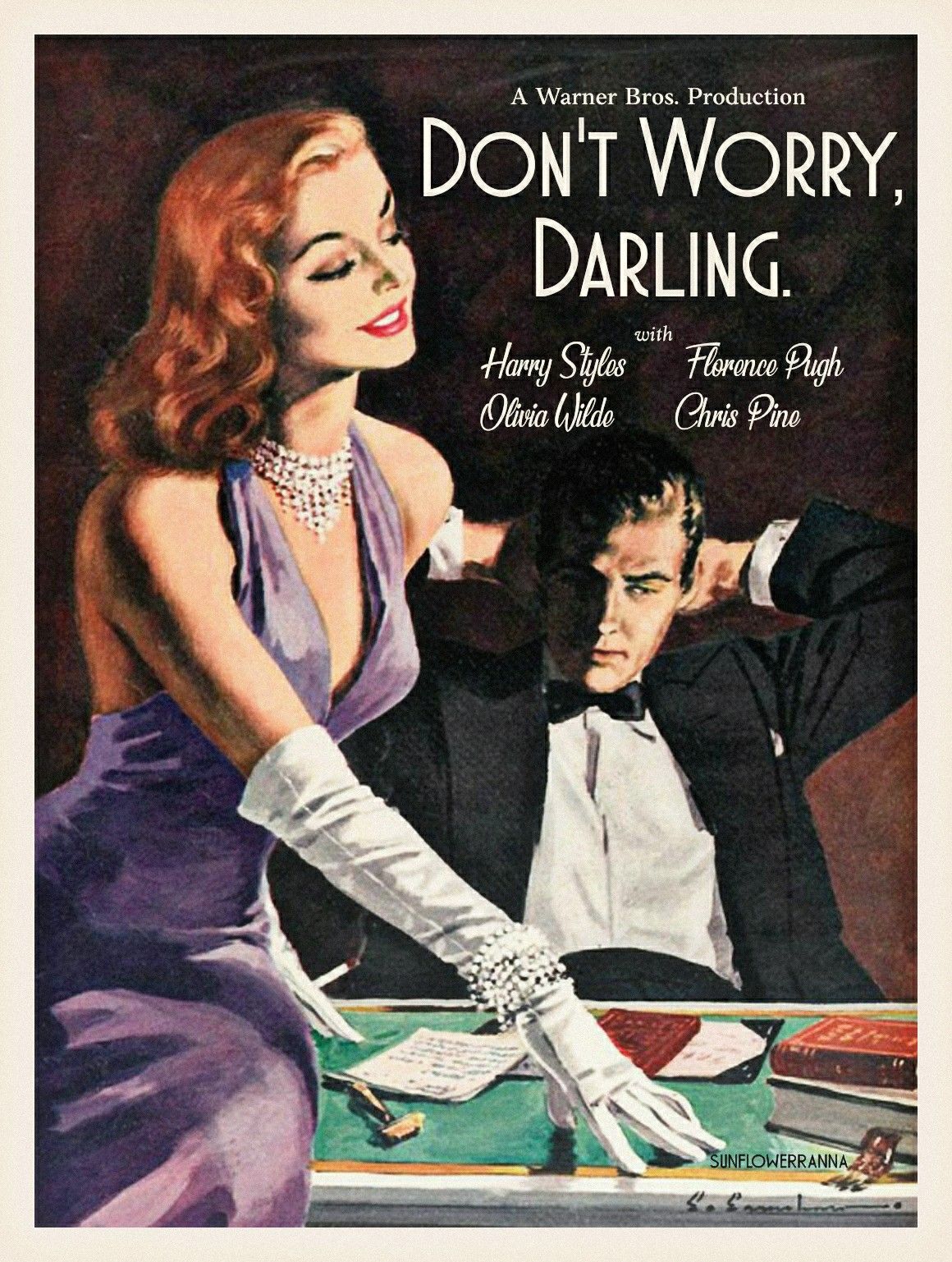 Don't Worry, Darling Poster. Vintage pop art, Vintage poster art, Vintage book covers