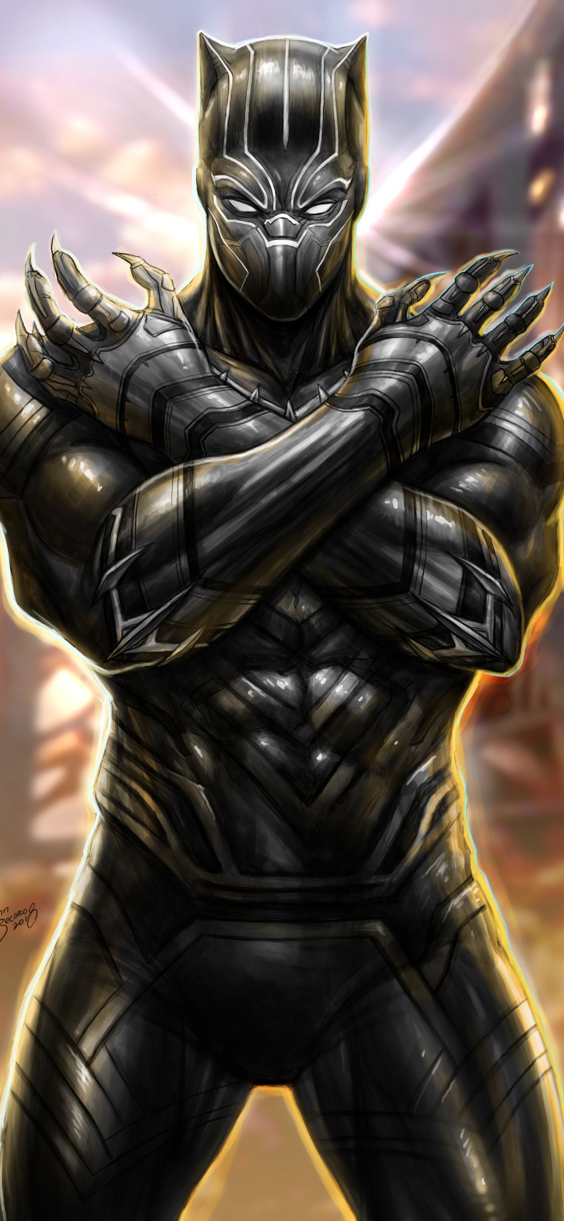 Black Panther New Arts iPhone XS, iPhone 10, iPhone X HD 4k Wallpaper, Image, Backgroun. Black panther comic, Black panther marvel, Black panther image