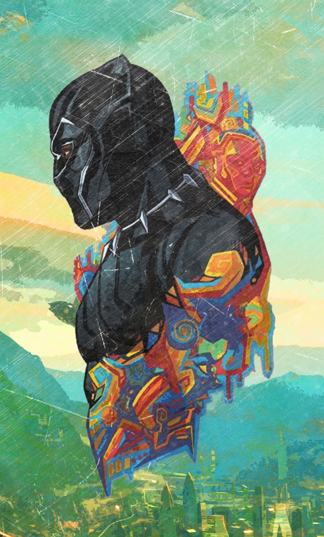 Black Panther Black Abstract Digital Art 4K Wallpaper iPhone HD Phone #7560i