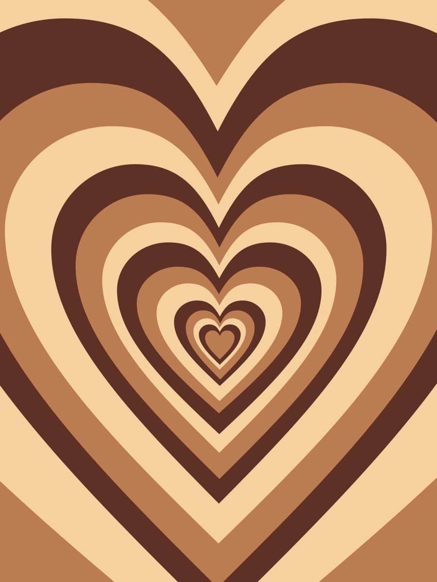 Brown Heart Wallpaper Discover more wallpaper. /brown- heart/. Heart wallpaper, Heart iphone wallpaper, Hippie wallpaper