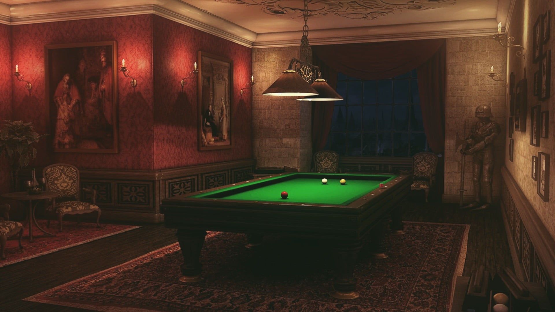 black and green pool table #billiards #room interior design pool table P #wallpaper #hdwallpaper #desktop. Billiard room, Billiards, Pool table room decor