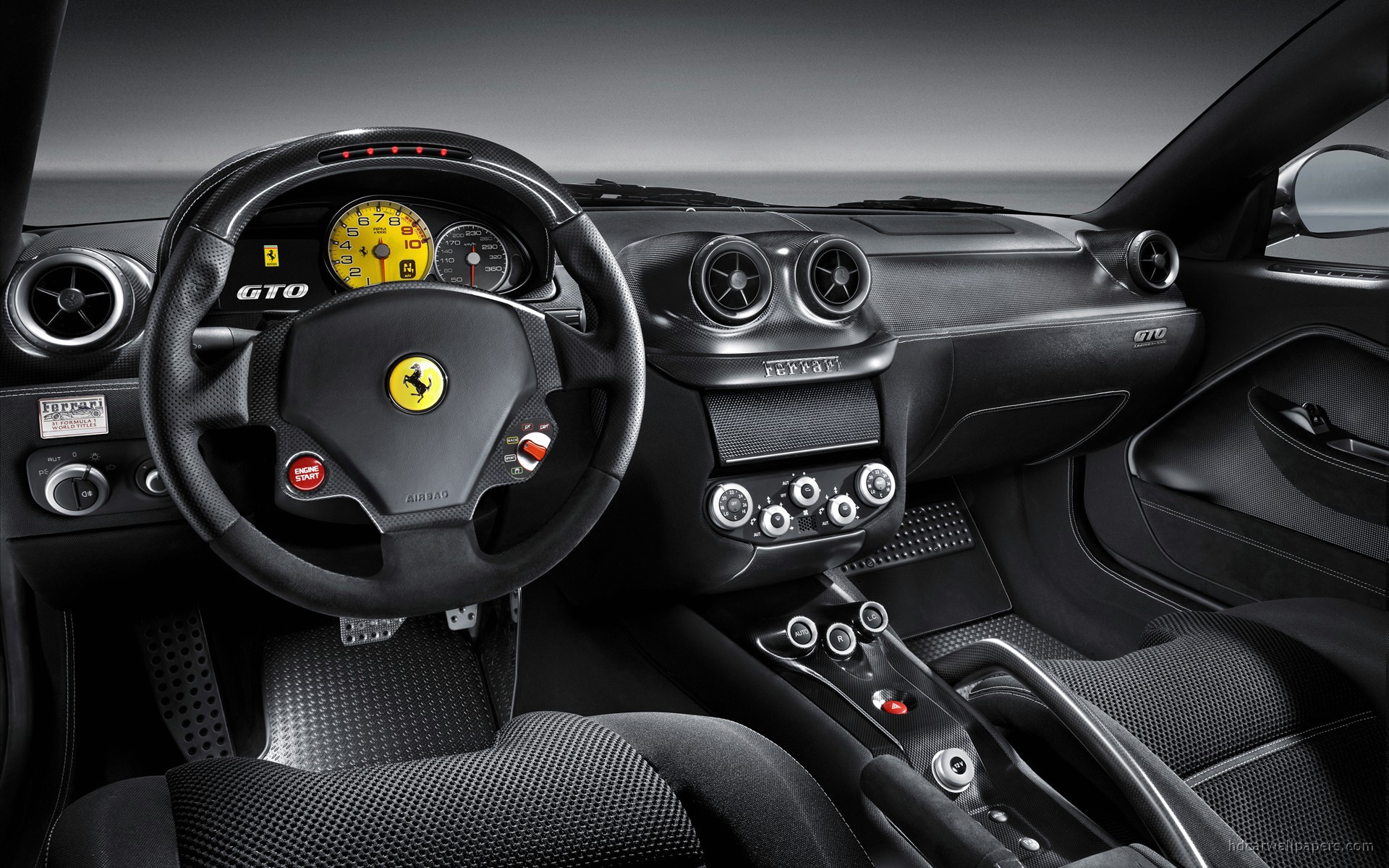 Ferrari 599 GTO Interior Wallpaper. HD Car Wallpaper