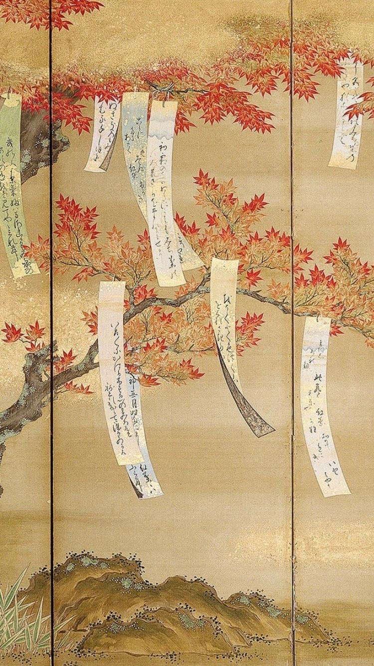 Traditional Japanese Art iPhone Wallpaper