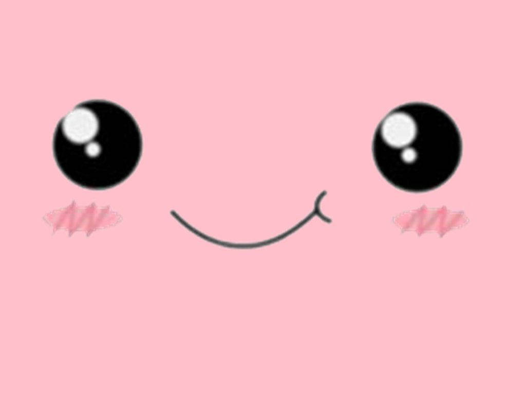 Download Cute Pink Face Kawaii Wallpaper