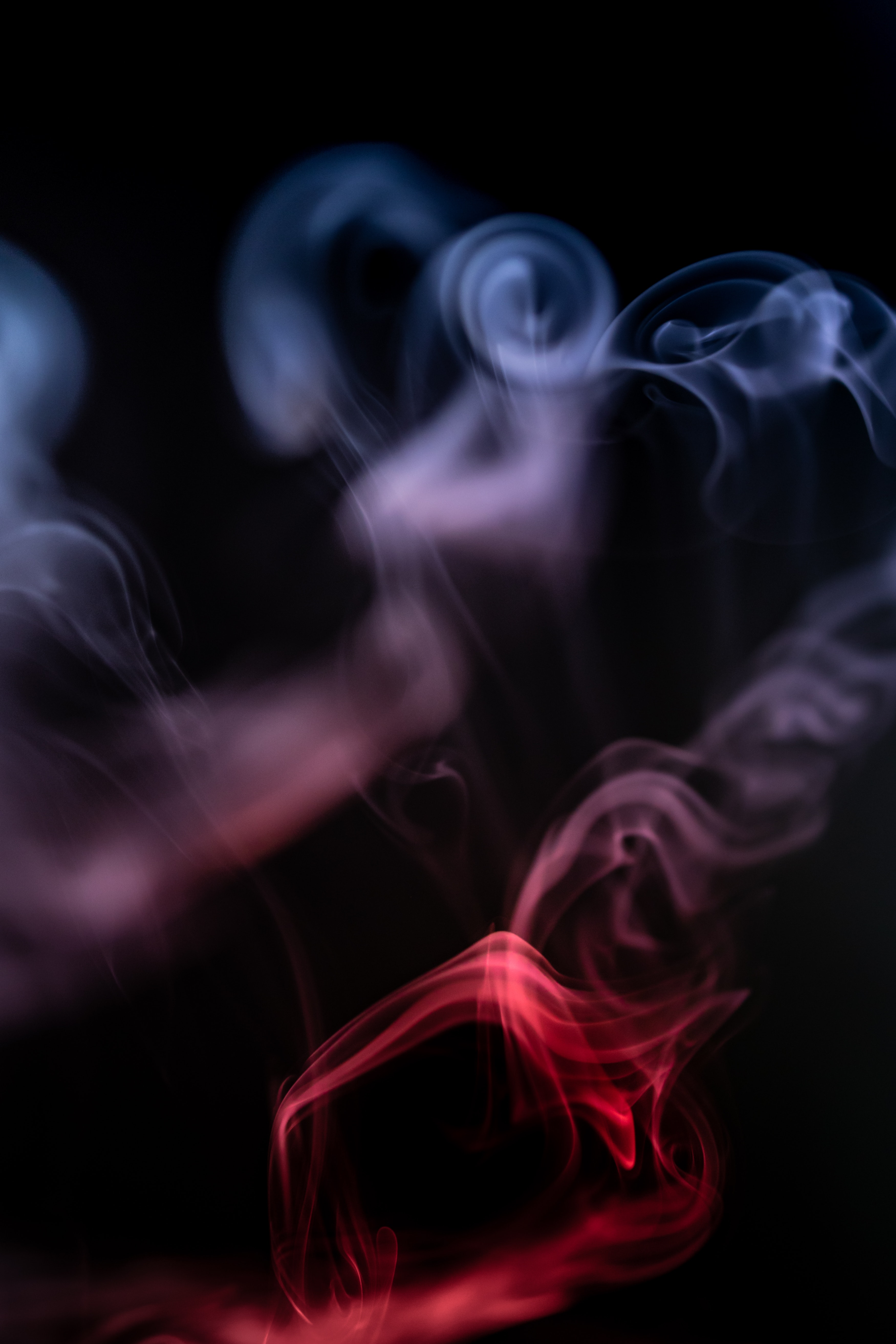 Blue and White Smoke Digital Wallpaper · Free