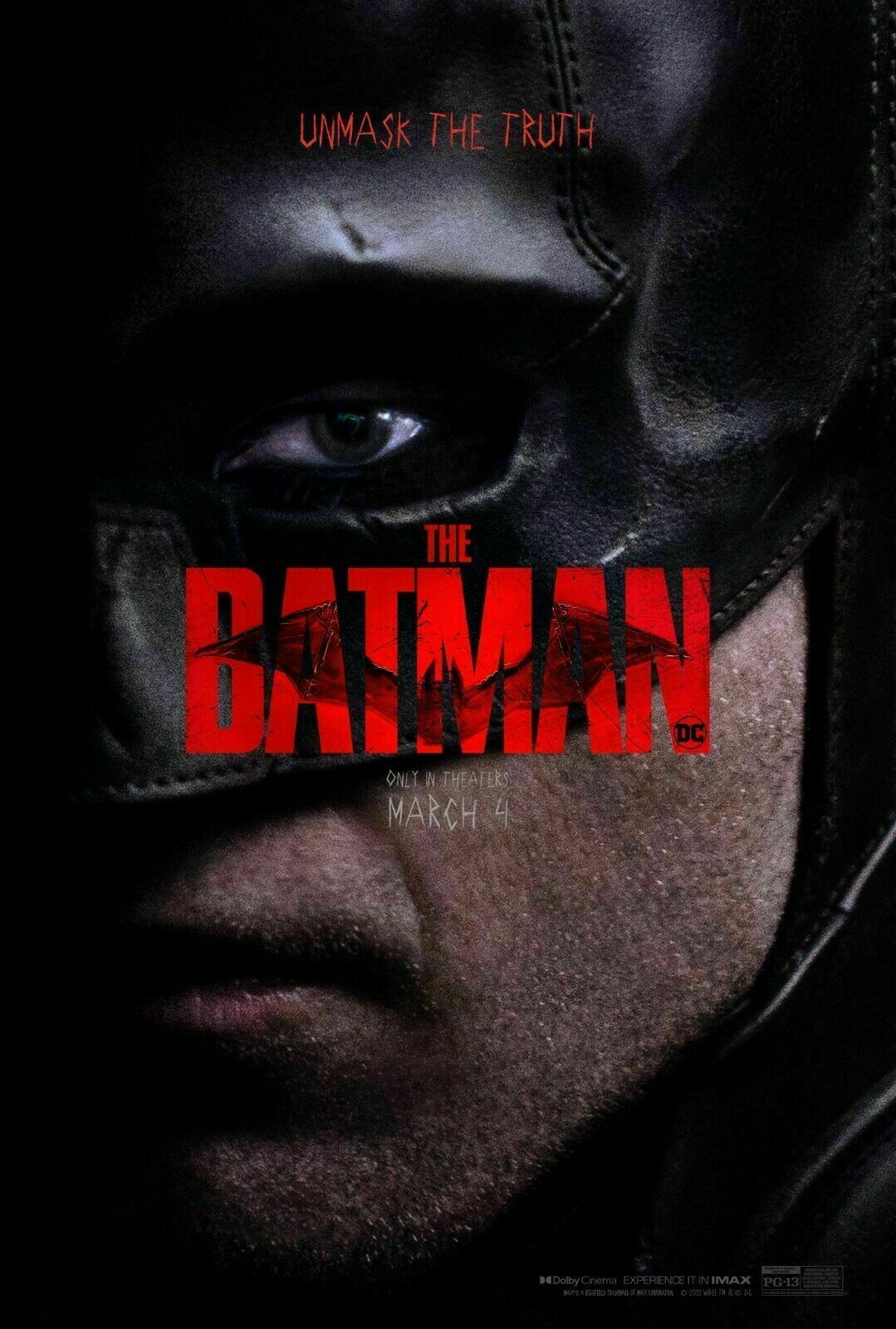 The Batman 2022 Cinema Movie Print Poster 27x40 in