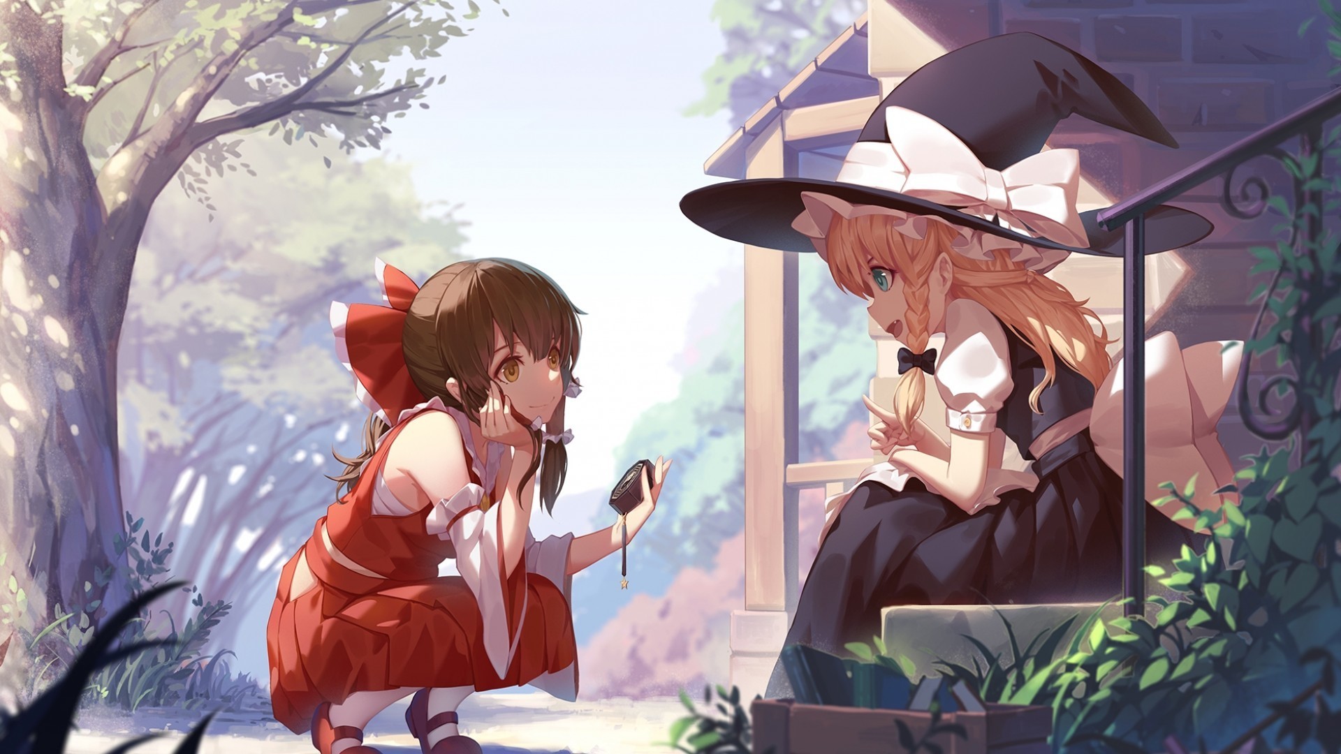 Reimu Hakurei And Marisa Kirisame