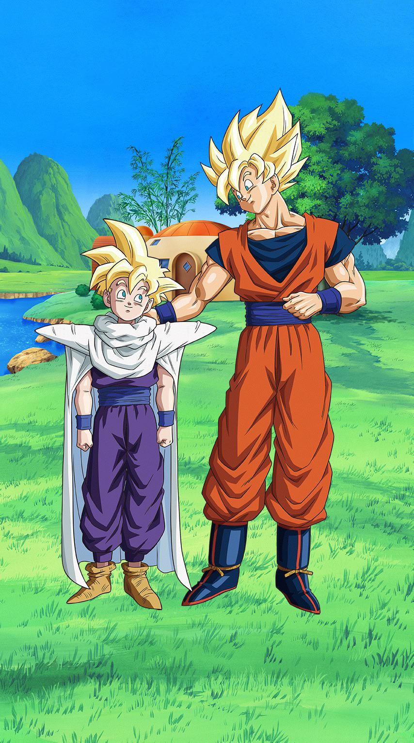 Everyone calling the SBR LR Goku and Gohan wholesome yet y'all didn't vote for this wholesome title screen to be a wallpaper