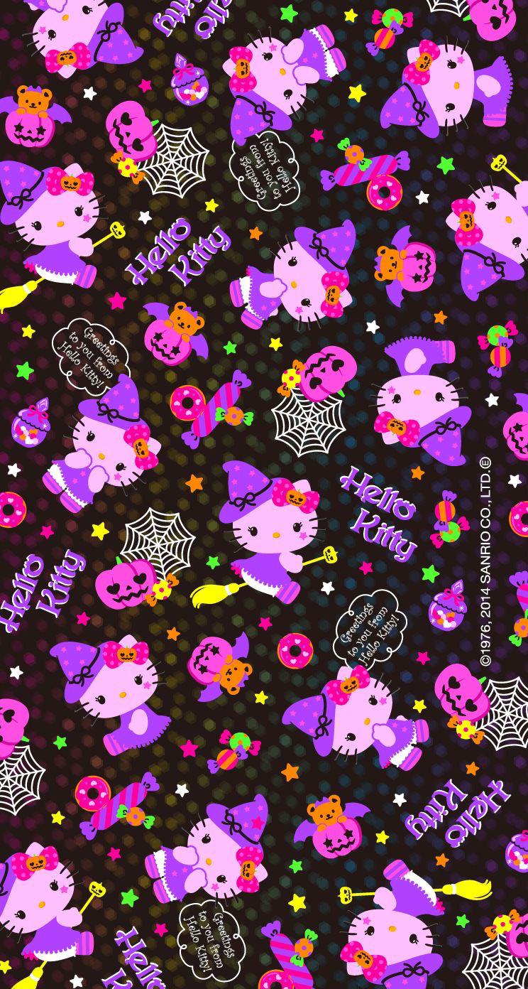 Hello Kitty Halloween Phone wallpaper