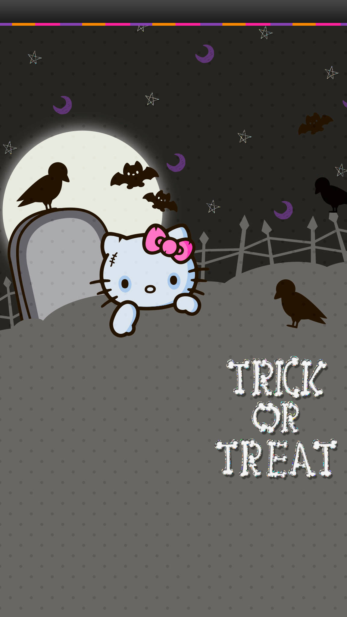 Download Hello Kitty Halloween Trick Or Treat Wallpaper