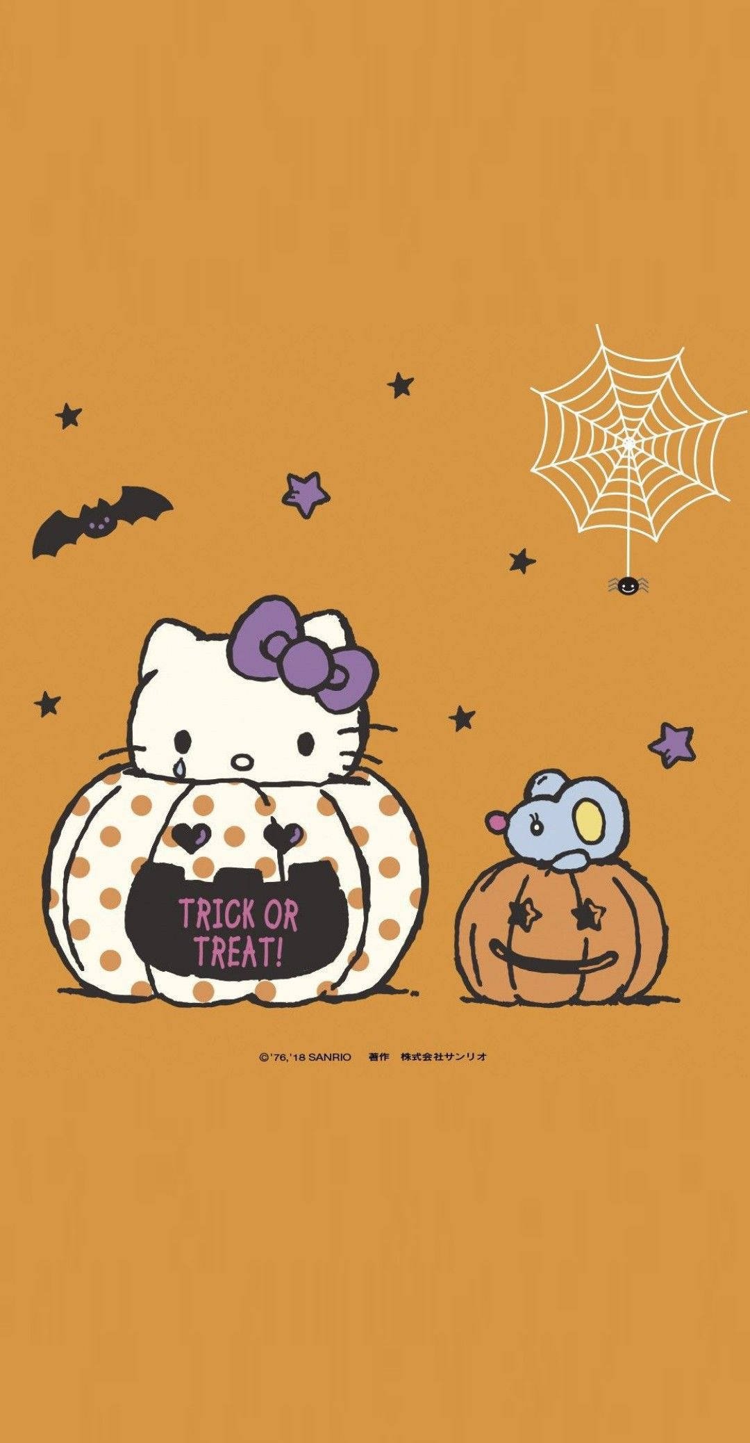 Download Hello Kitty Halloween Cute Art Wallpaper