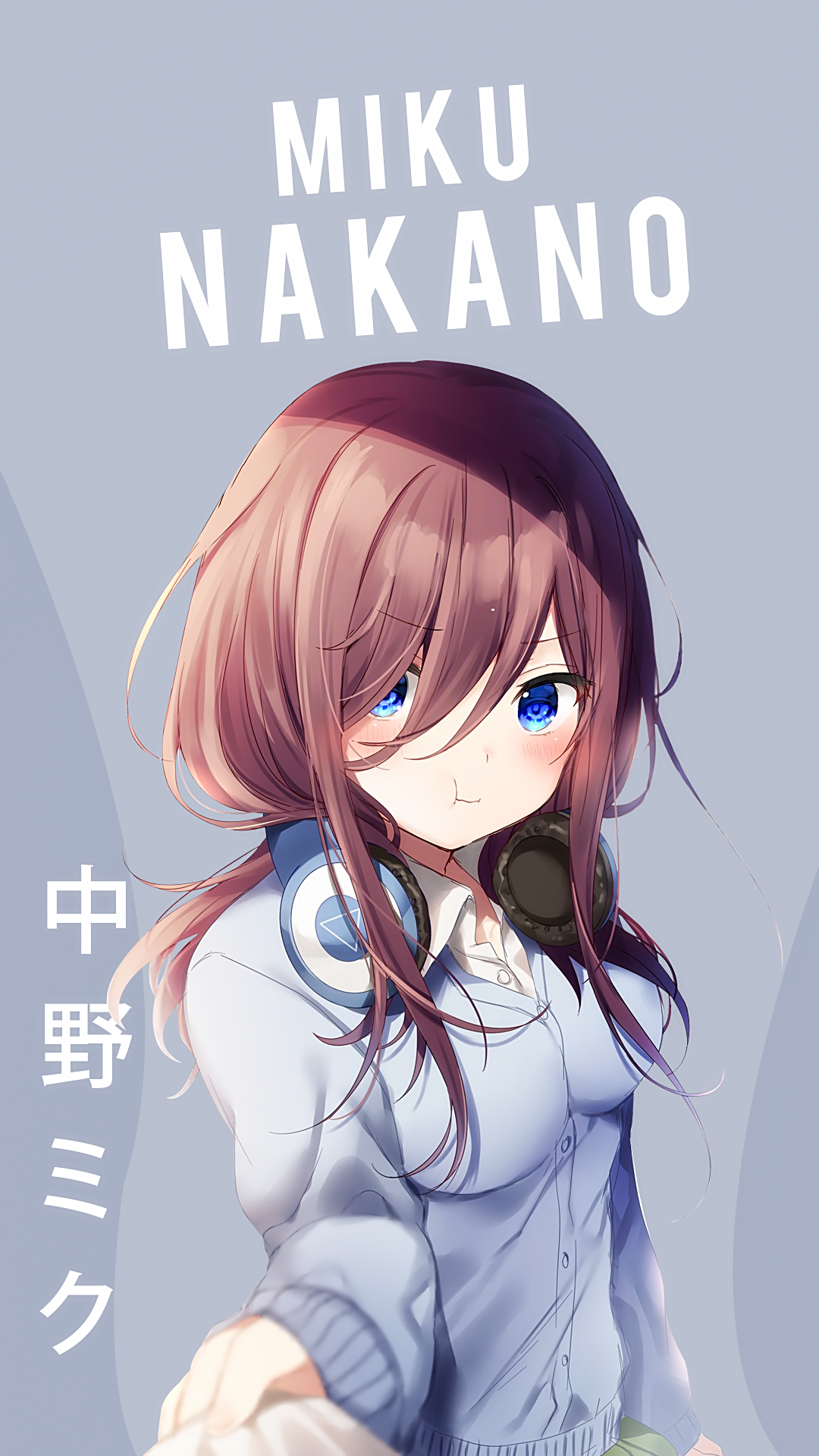 Nakano Miku. Wallpaper Android. Manga anime, Anime neko, Anime kawaii