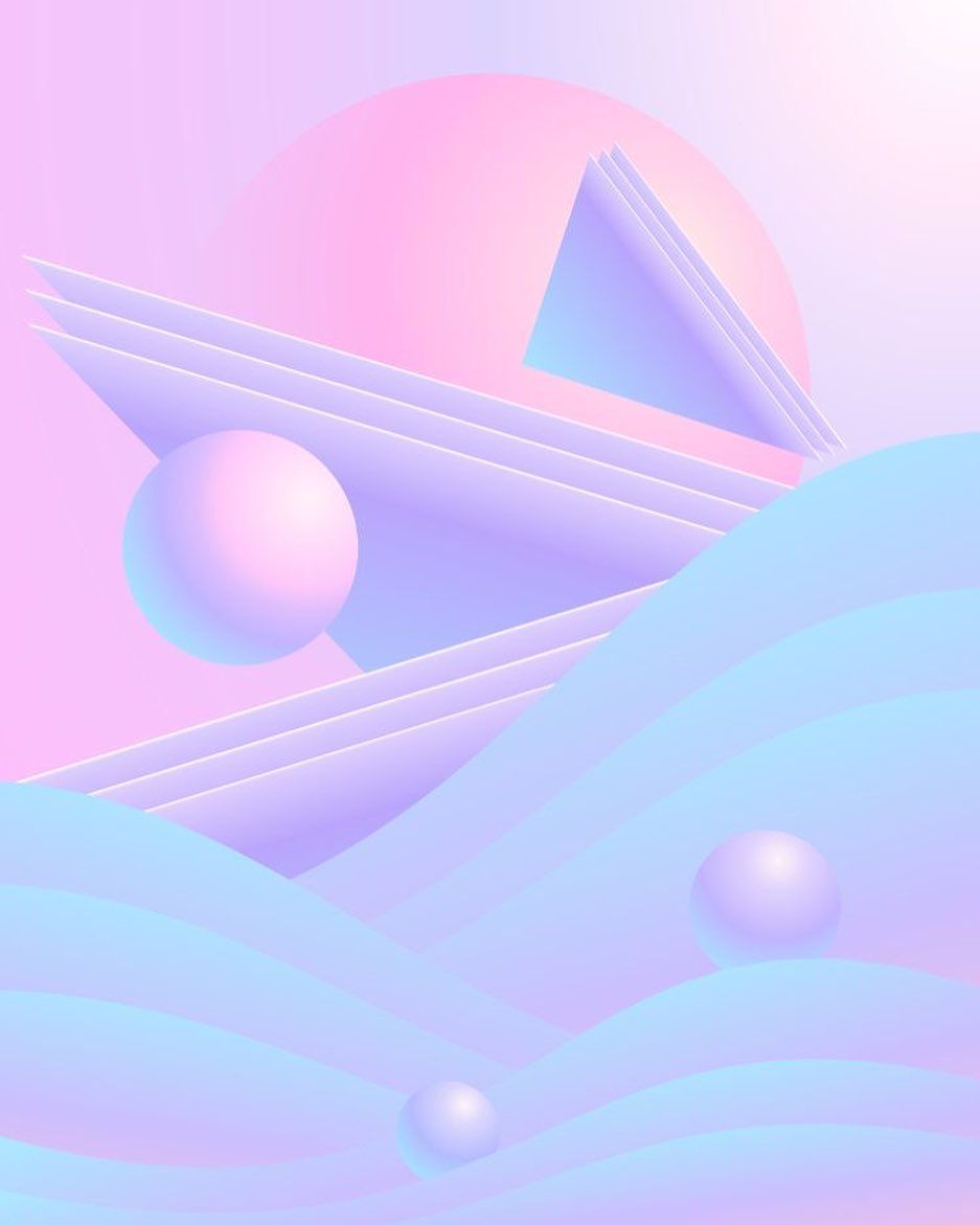 SOFT PASTEL. Vaporwave, Holographic wallpaper, Design