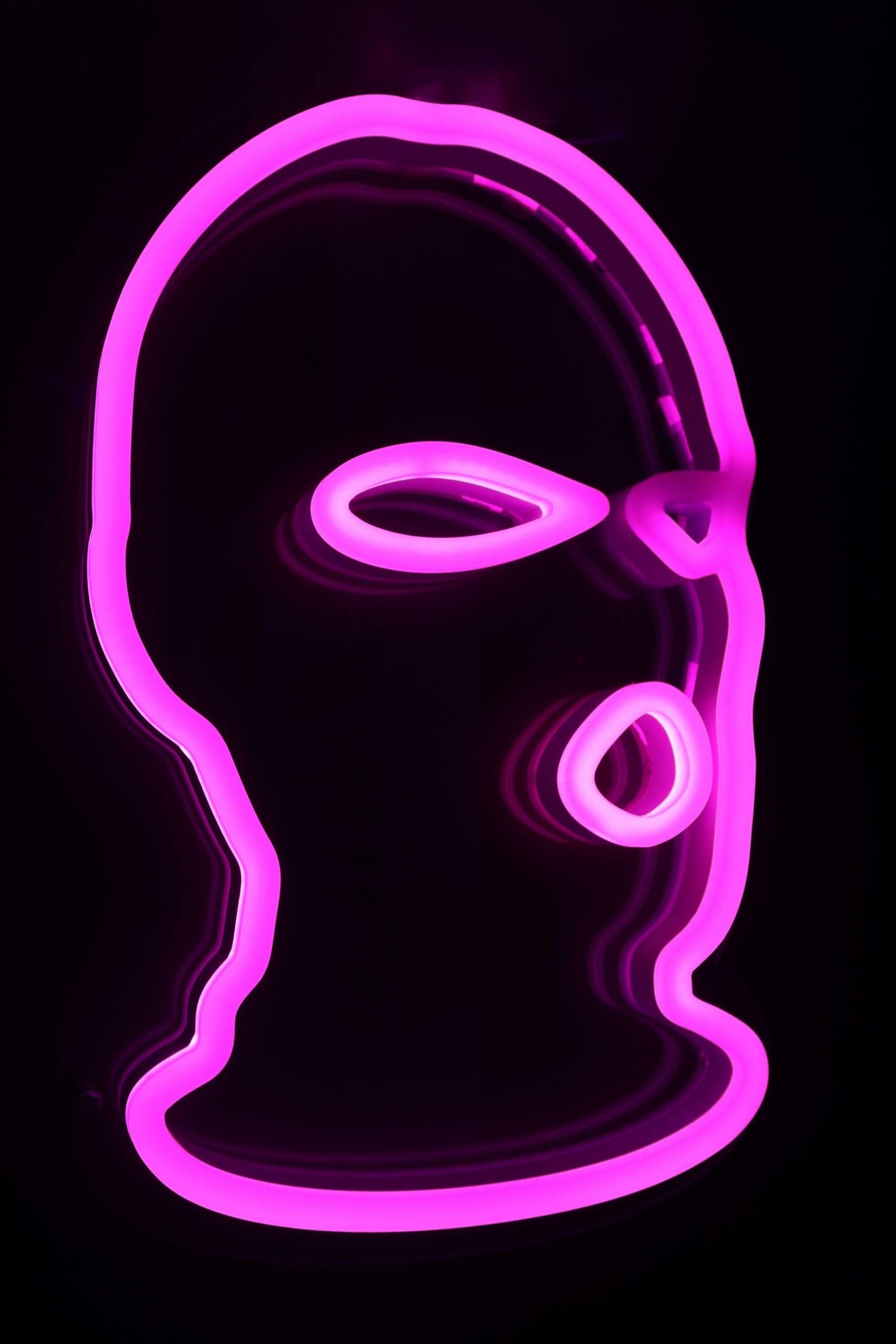 Ski Mask Neon Poster by faridadesigngroup ┃ Limited Fire