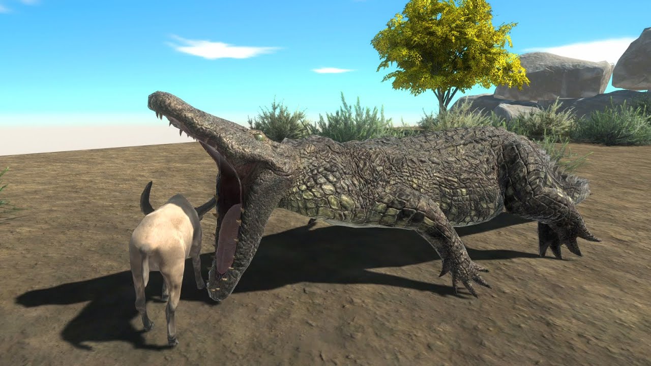 PURUSSAURUS HUNTING IN STEPPE ENVIRONMENT Revolt Battle Simulator