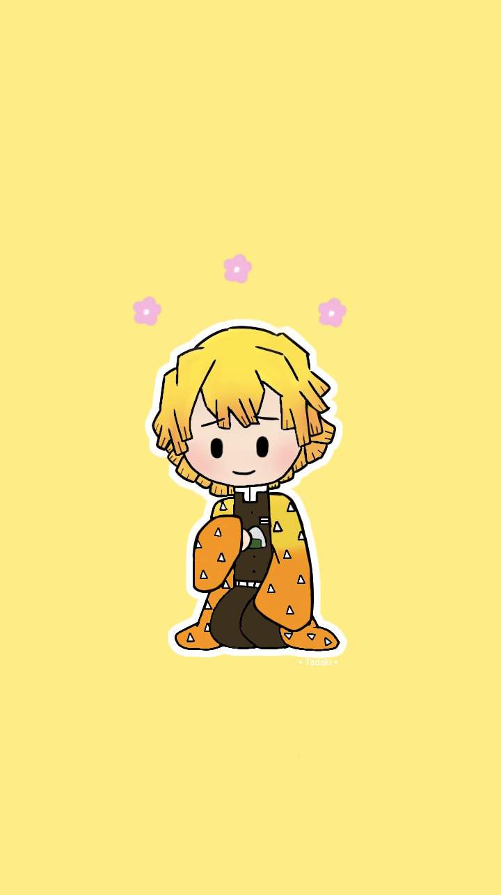 Zenitsu wallpaper ´・ᴗ・`. Demon Slayer: Kimetsu No Yaiba Amino