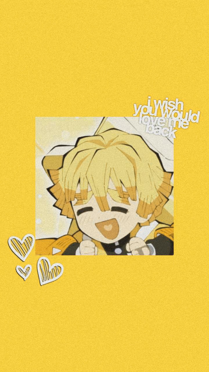 Cute Zenitsu Wallpaper Free HD Wallpaper