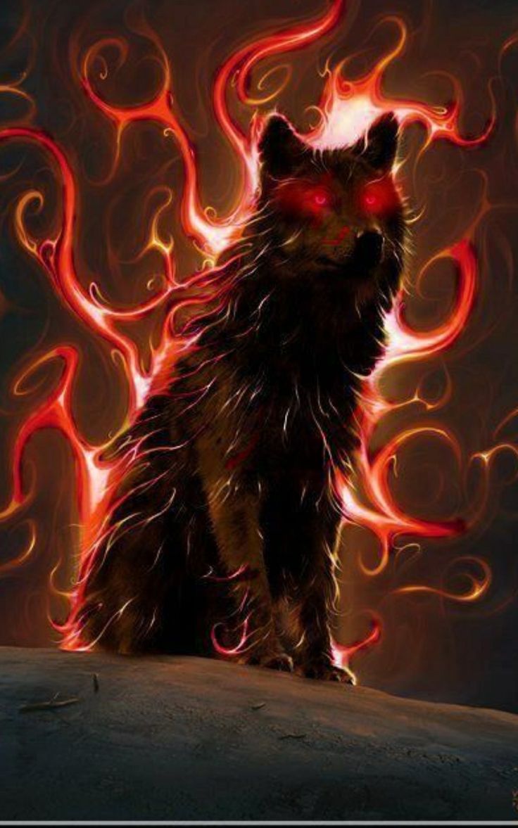 Anime Black and Red Wolf Wallpaper Free Anime Black and Red Wolf Background