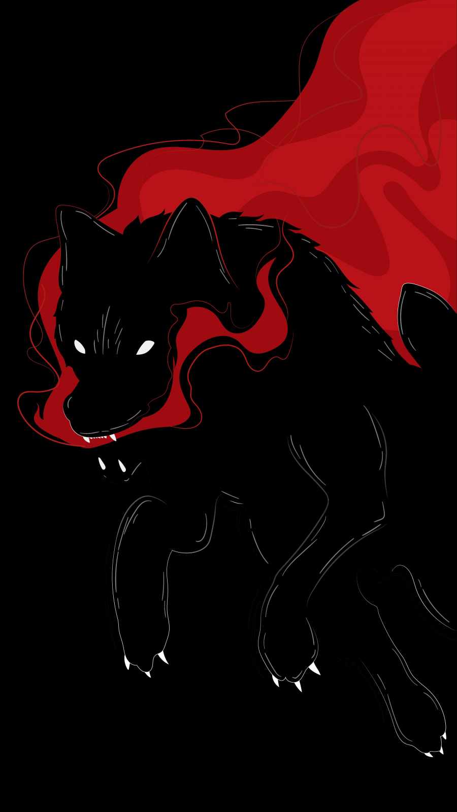 Black Wolf Art IPhone Wallpaper Wallpaper, iPhone Wallpaper