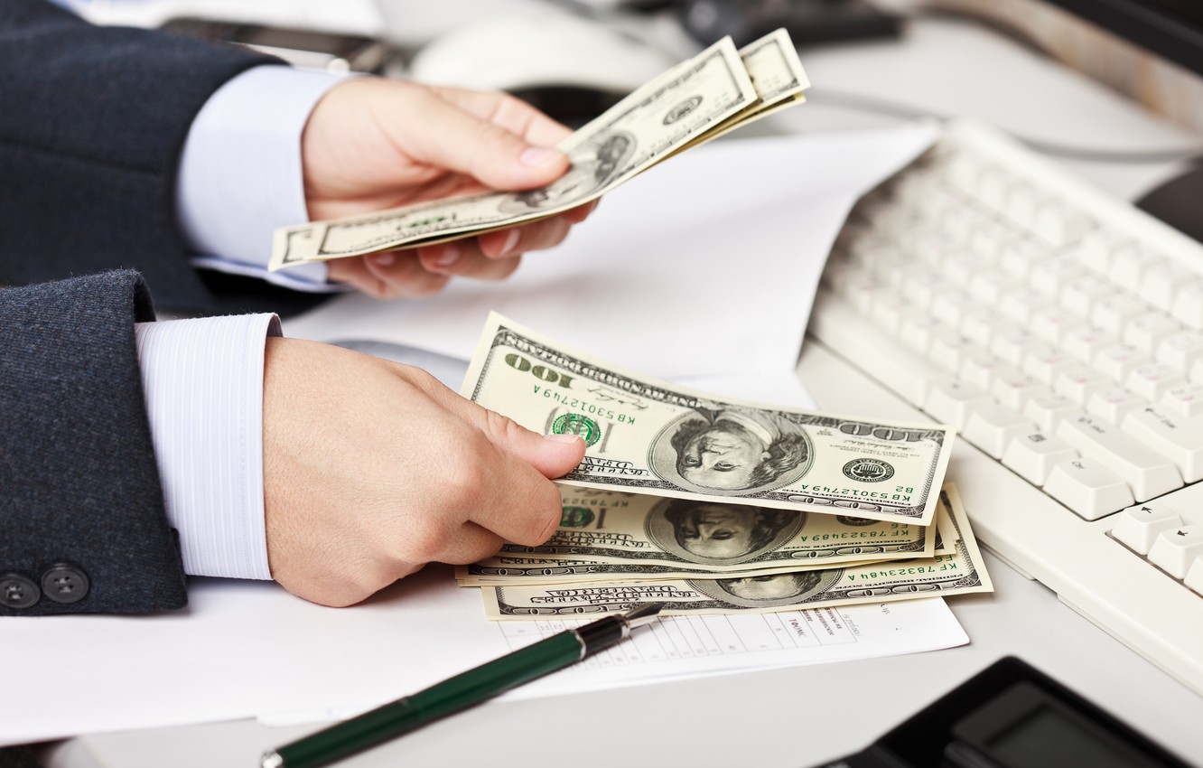 Wallpaper money, dollar, hands image for desktop, section макро