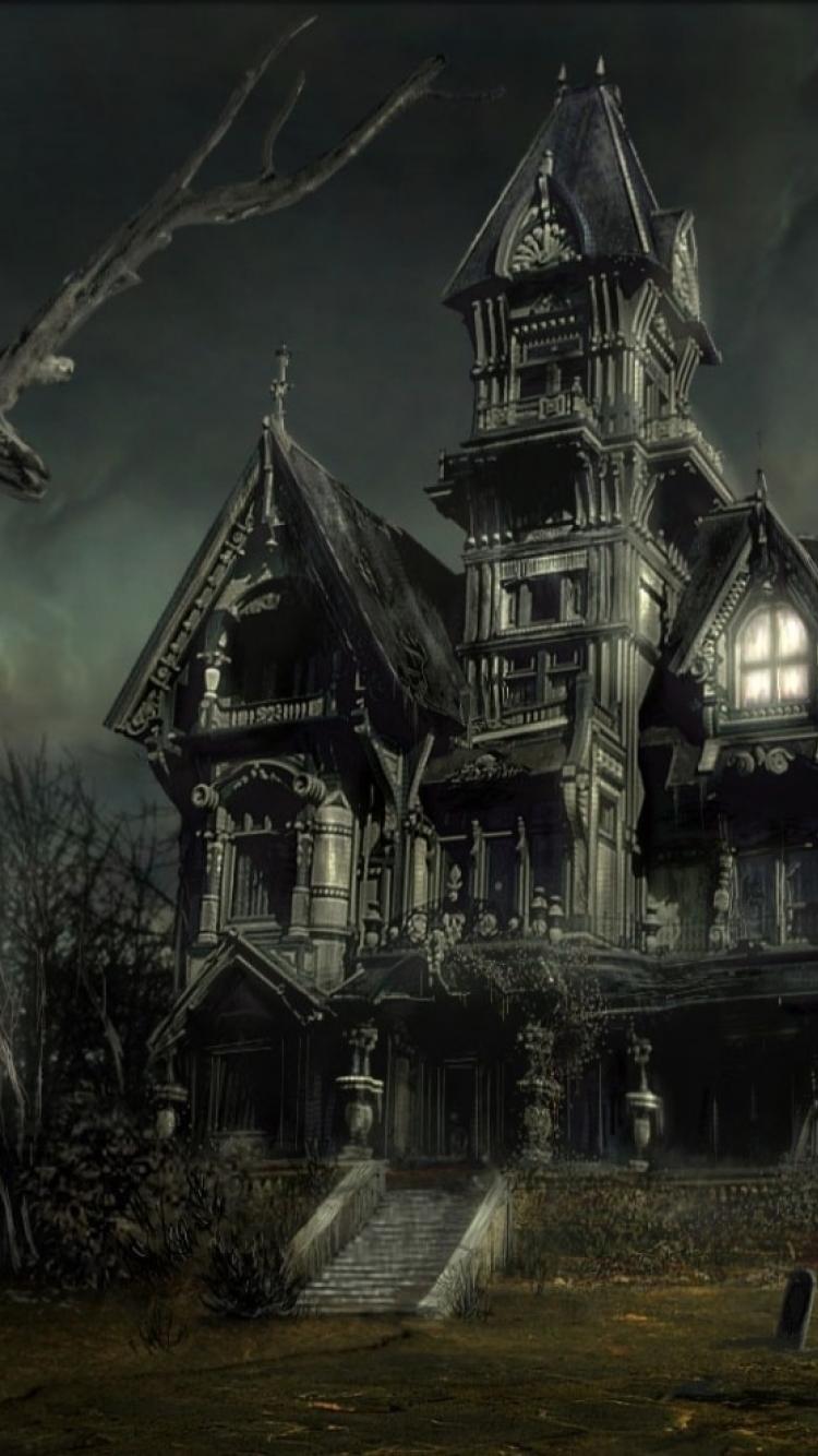 Haunted House iPhone Wallpaper Free Haunted House iPhone Background