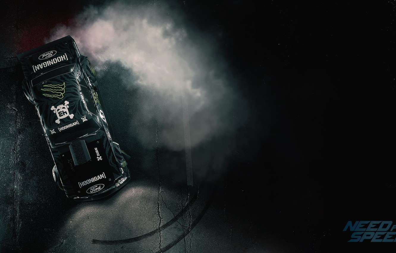 Wallpaper Mustang, Ford, Need for Speed, RTR, Ken Block, Game, Drifting, Hoonicorn image for desktop, section игры