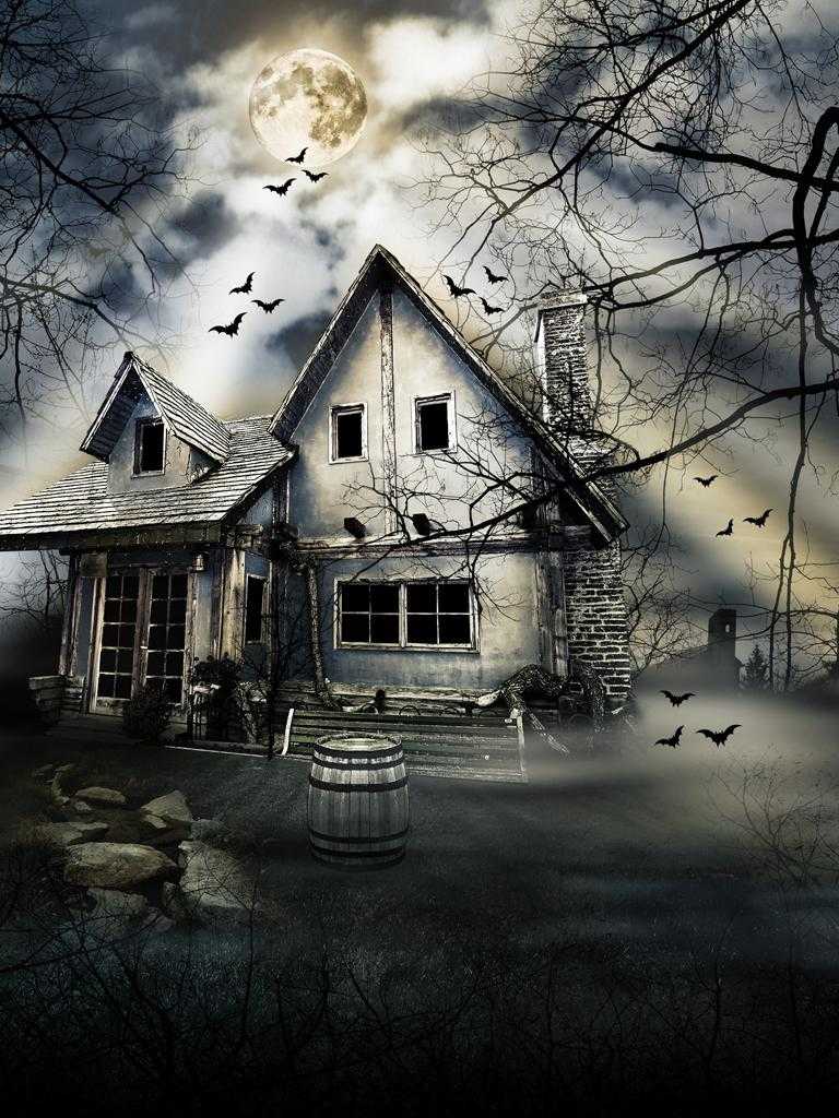 4K Haunted House Wallpaper Free HD Wallpaper