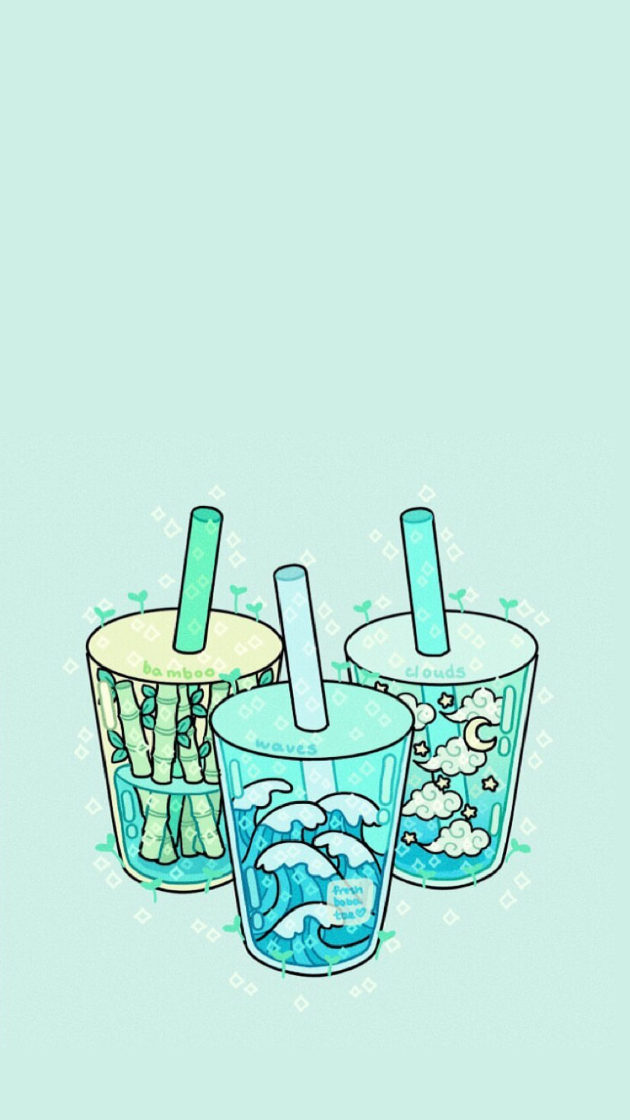 Aesthetic art. Wallpaper iphone cute, Cute food drawings, Cute kawaii drawings