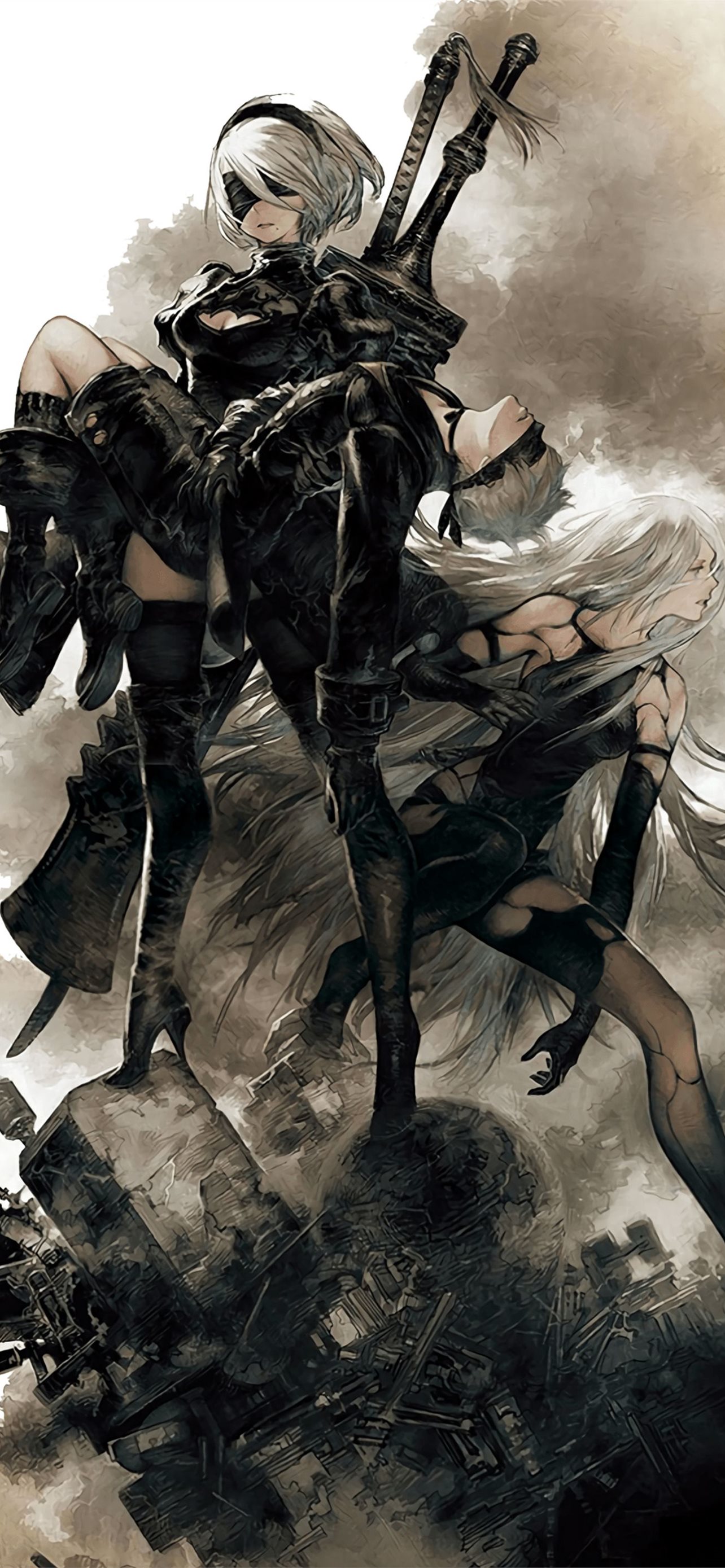 NieR Automata 2B iPhone Wallpaper Free Download