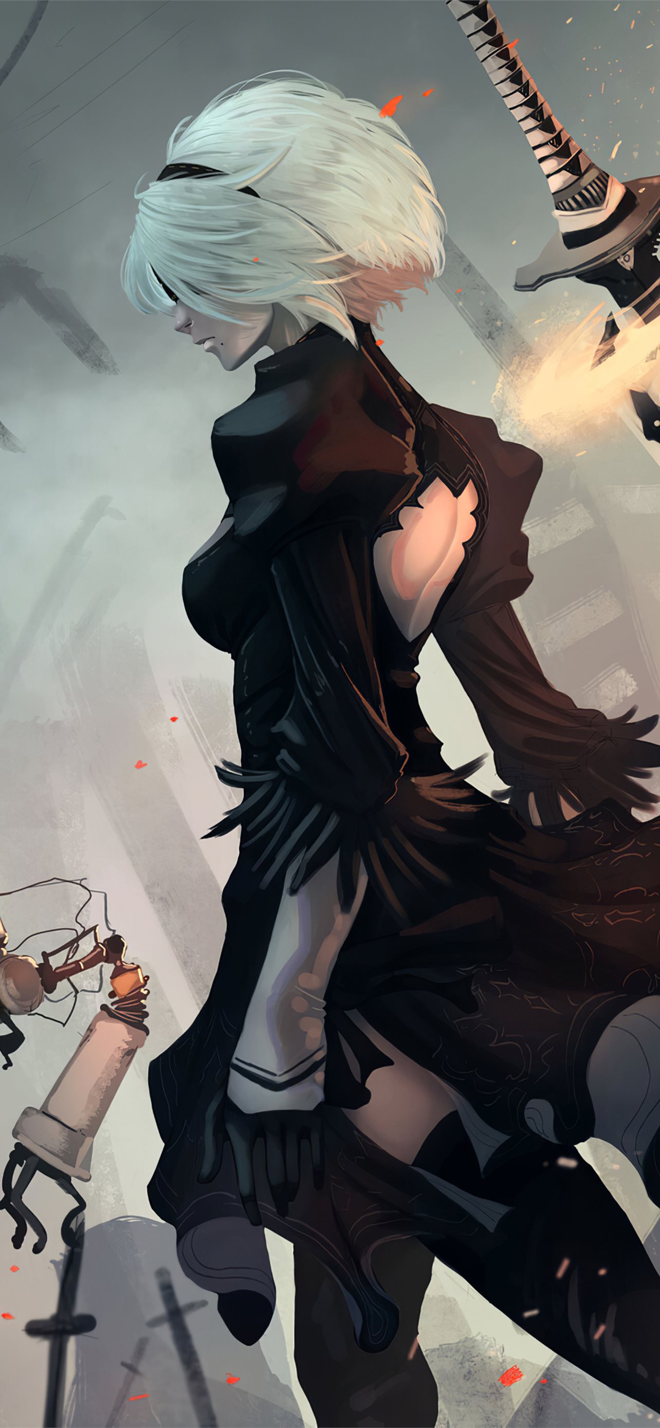 Best Nier automata iPhone HD Wallpaper