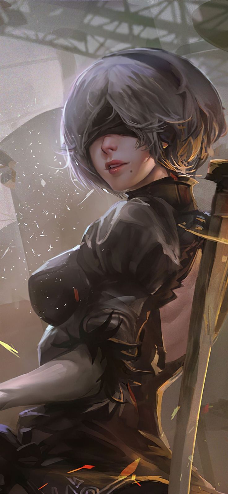 2b nier automata 4k 2020 #NierAutomata Games #games k #Artstation #iPhoneXWallpaper. Nier automata game, Automata, Nier automata