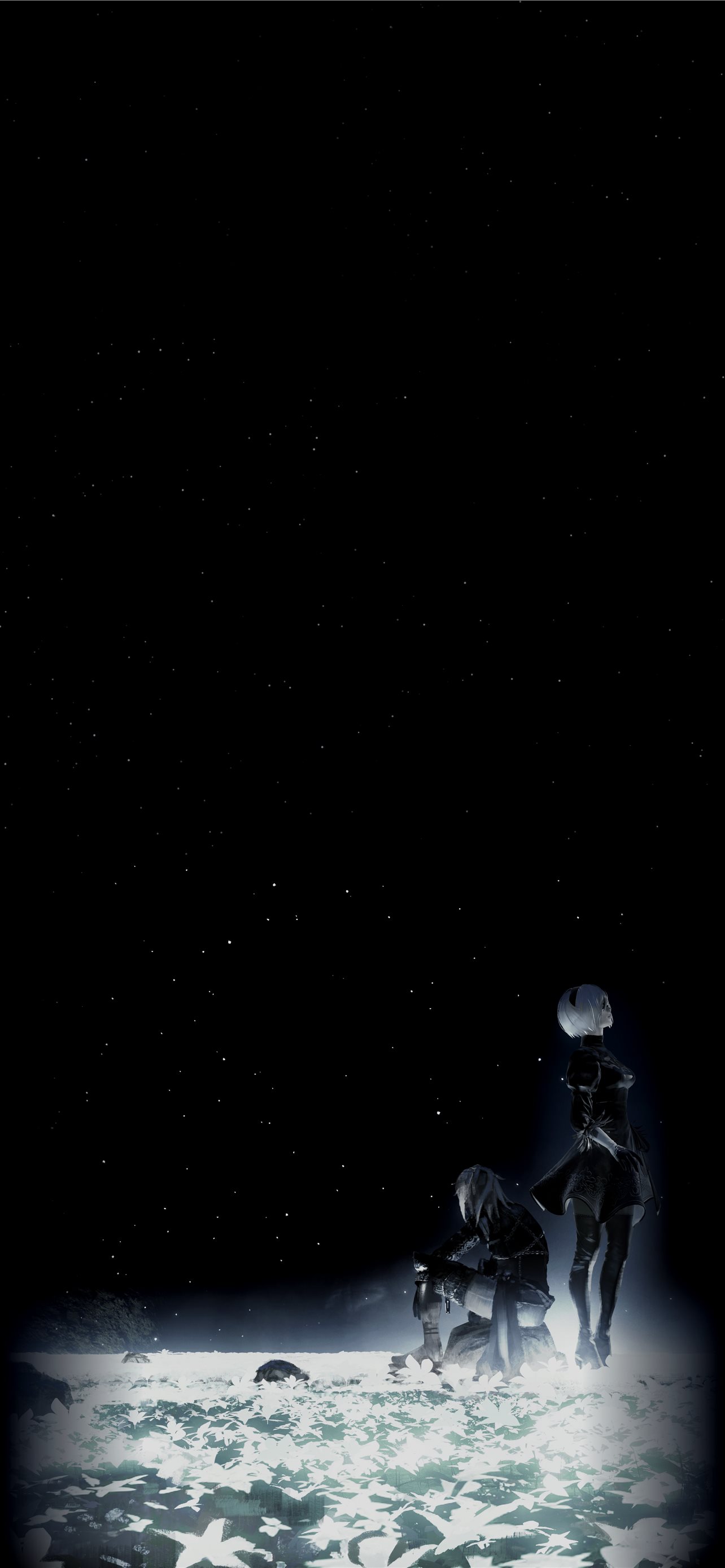 nier automata Amoledbackground iPhone Wallpaper Free Download