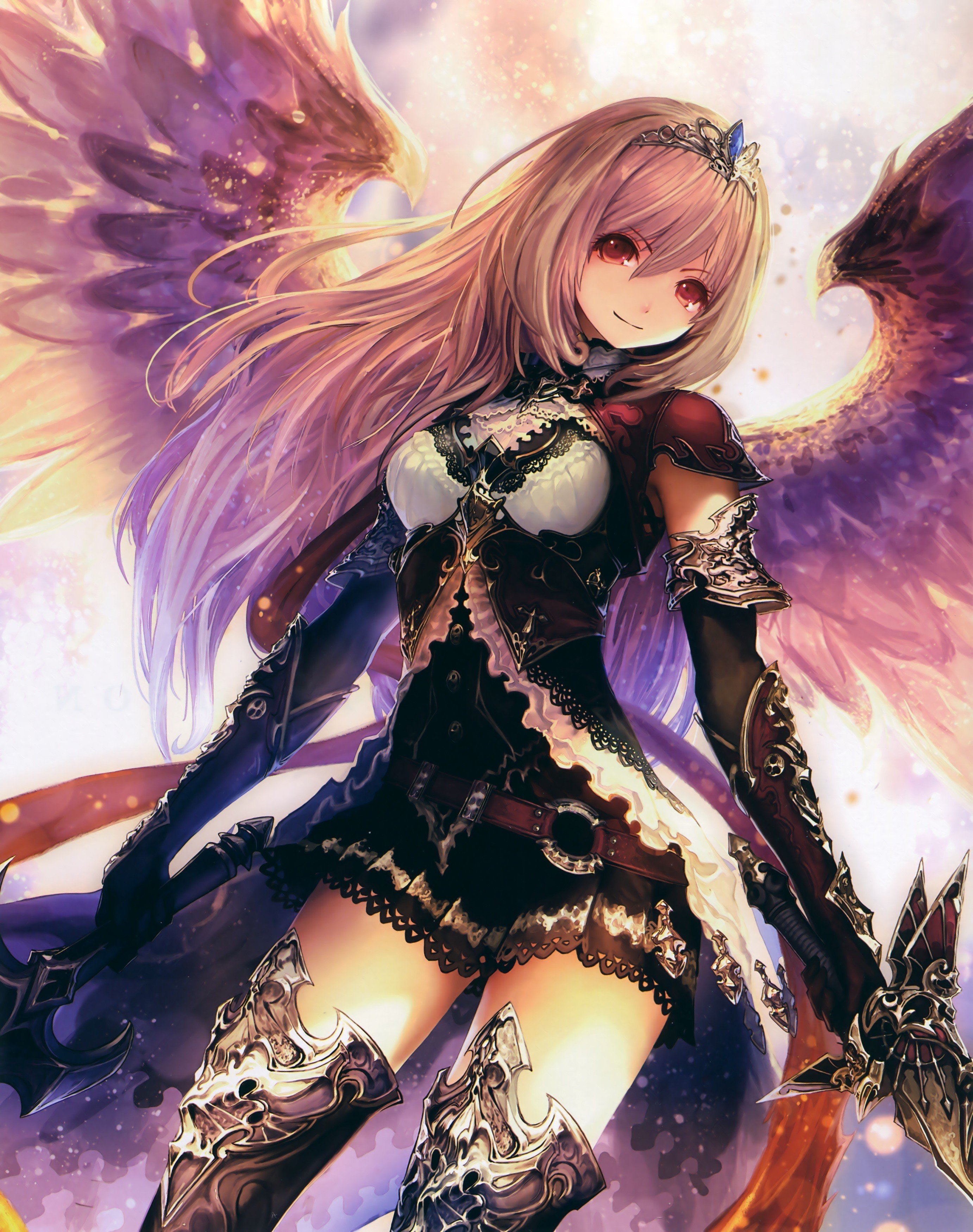 angel, Anime, Shingeki no Bahamut, Dark Angel Olivia Wallpaper HD / Desktop and Mobile Background