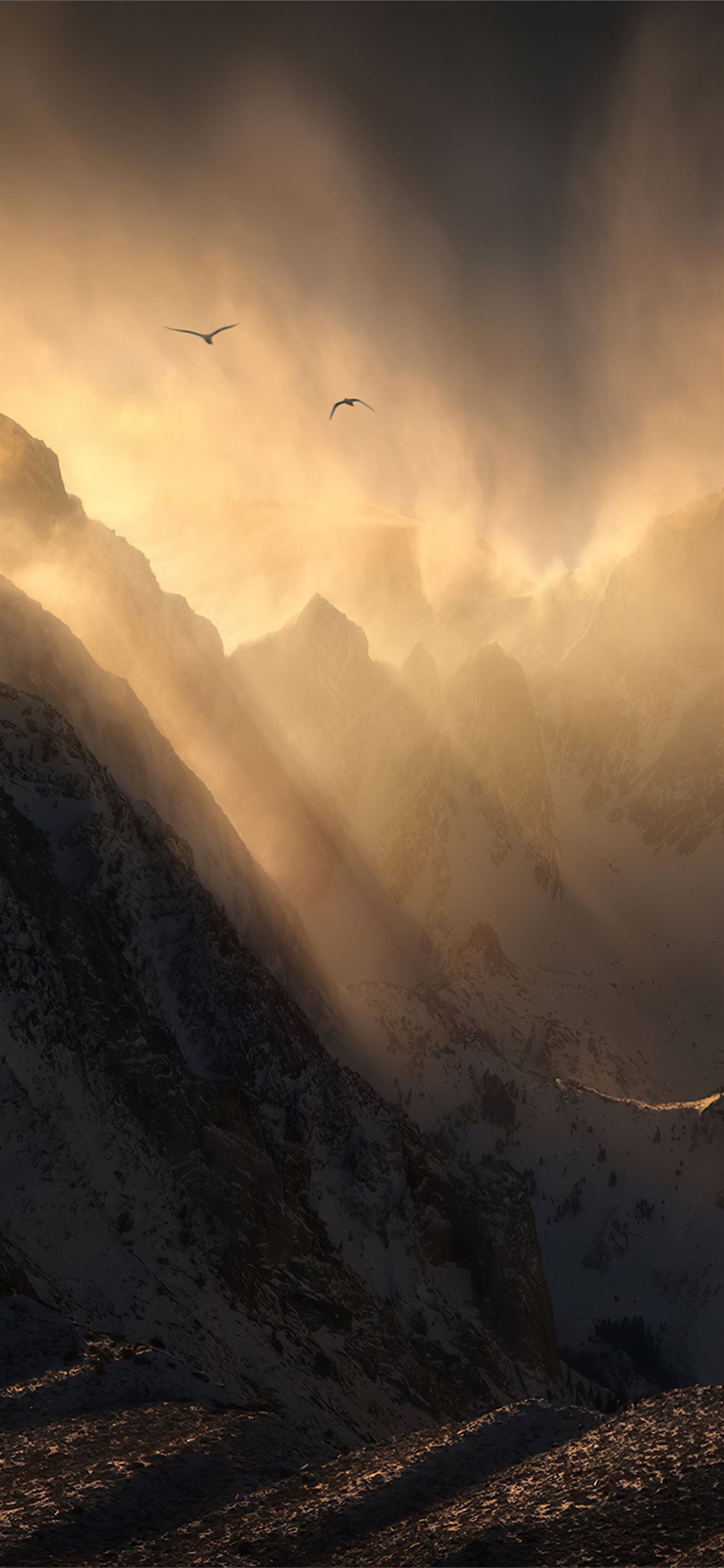 snow mountains sierra california 4k iPhone X Wallpaper Free Download