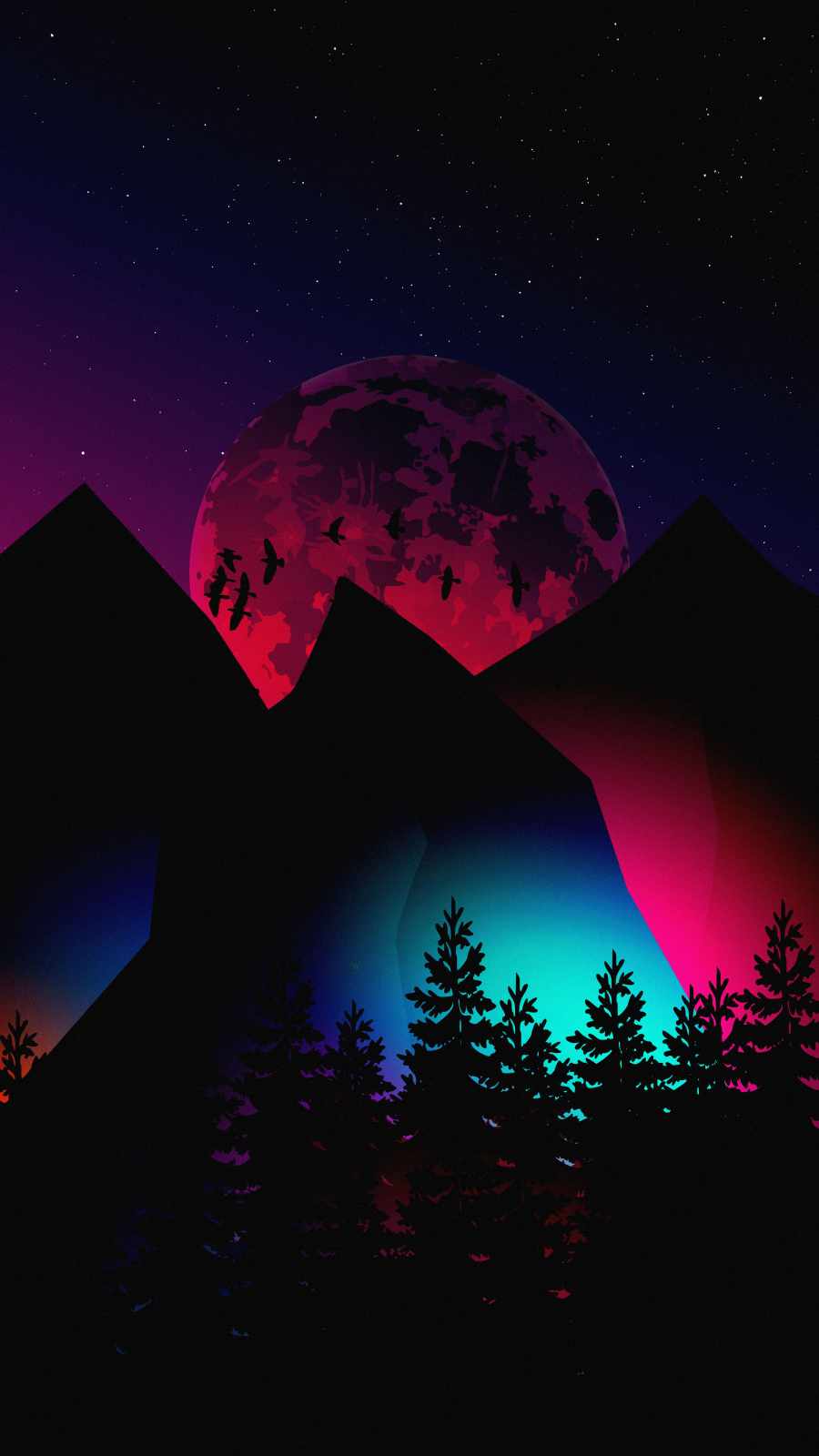 Moon Mountains 4K IPhone Wallpaper Wallpaper, iPhone Wallpaper