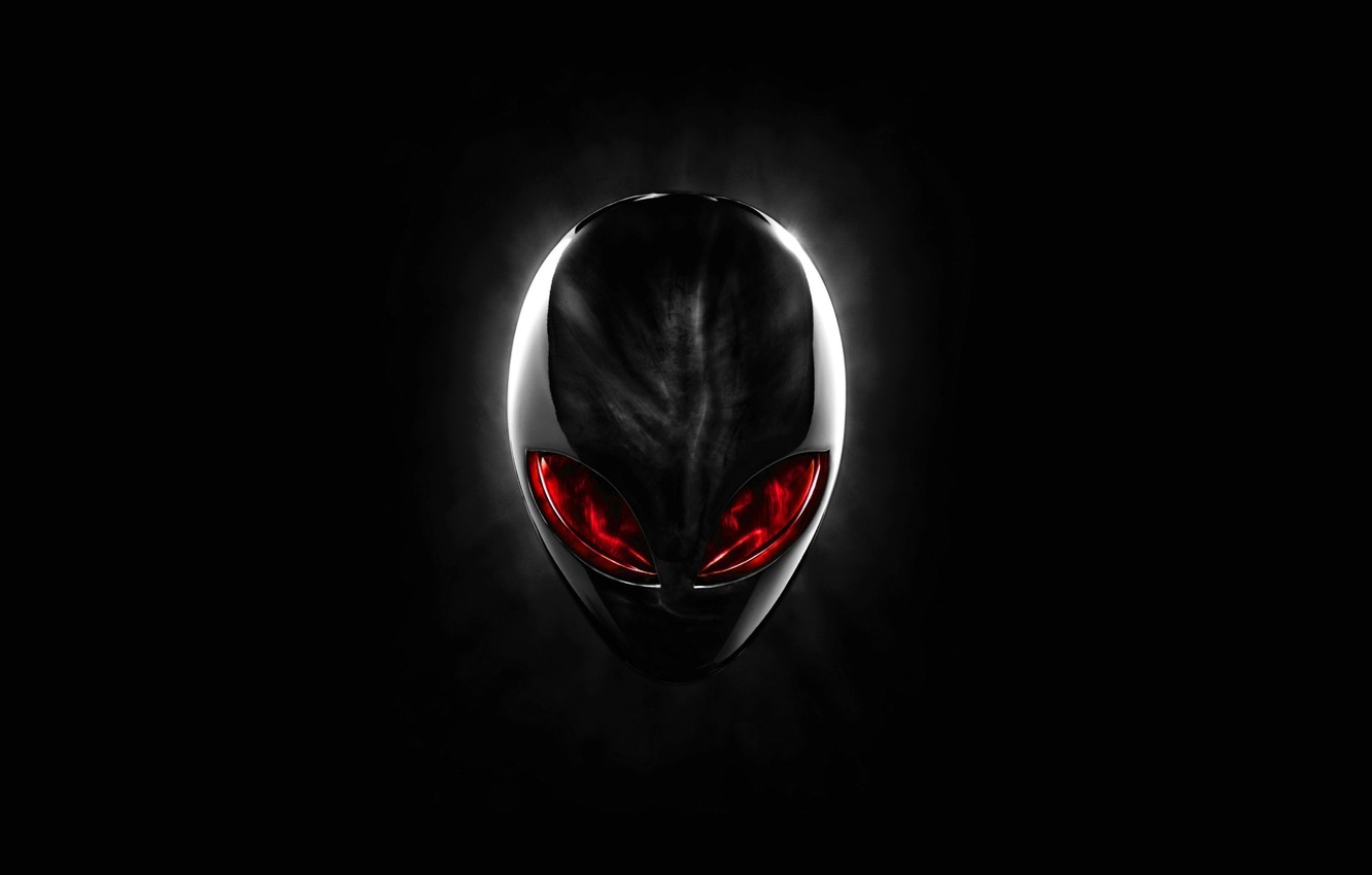Wallpaper red, head, red, Alien, Alienware, Head, Dell image for desktop, section минимализм