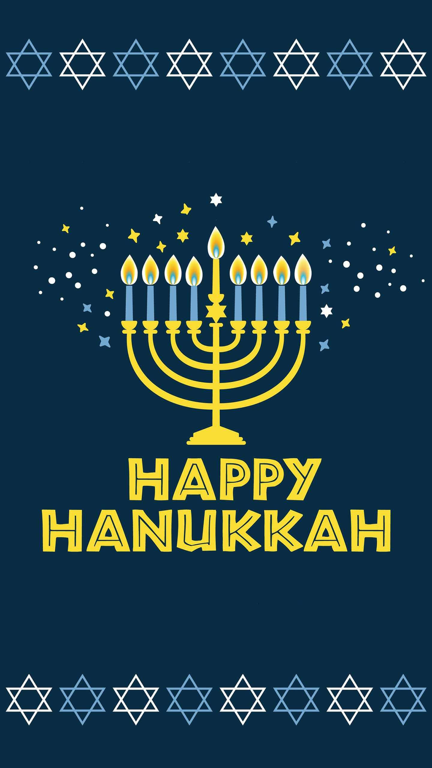 Download Happy Hanukkah Menorah Wallpaper