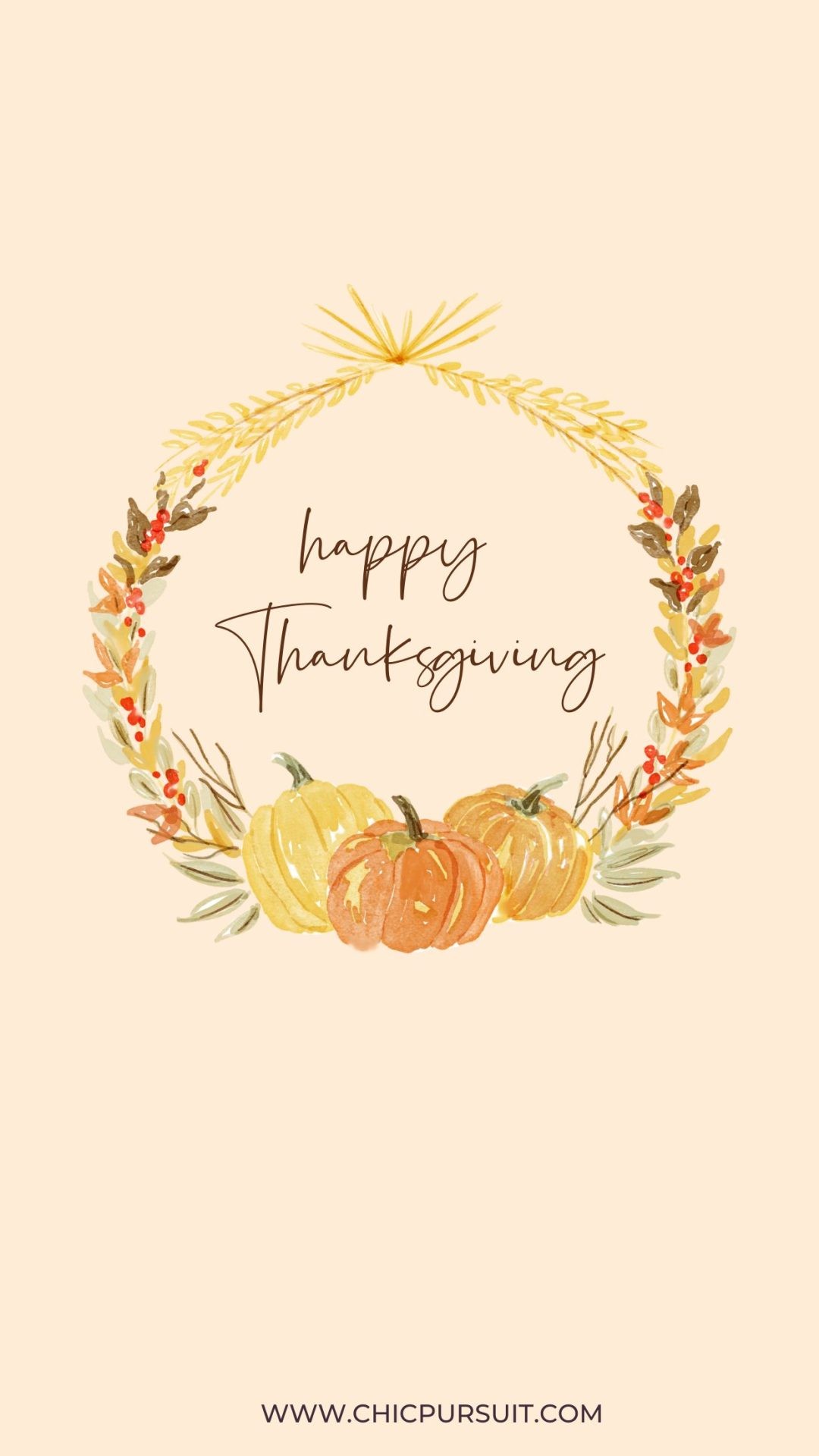 Cute Thanksgiving Wallpaper For iPhone (Free Download)