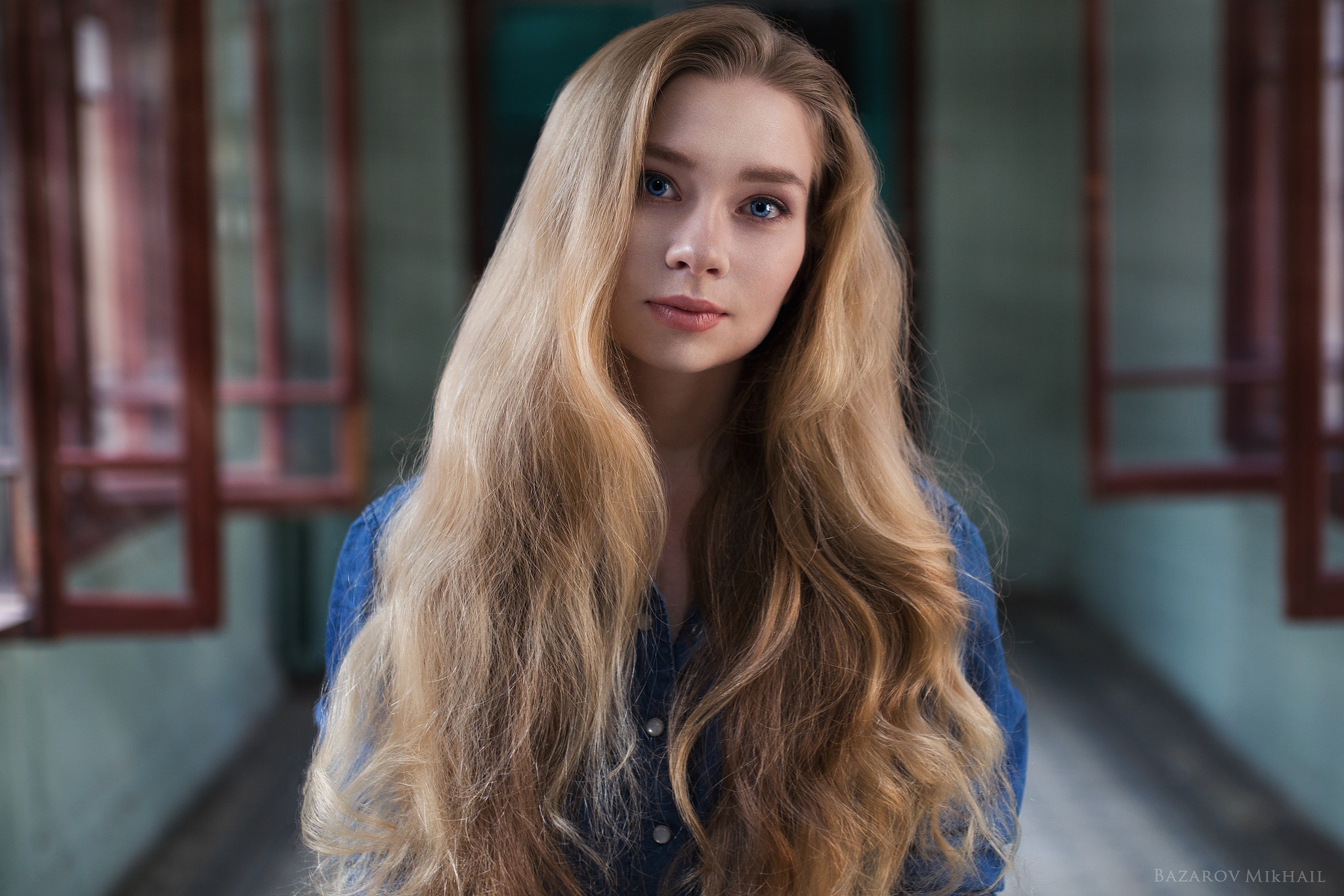 #blonde, #long hair, #portrait, #women, wallpaper Gallery HD Wallpaper